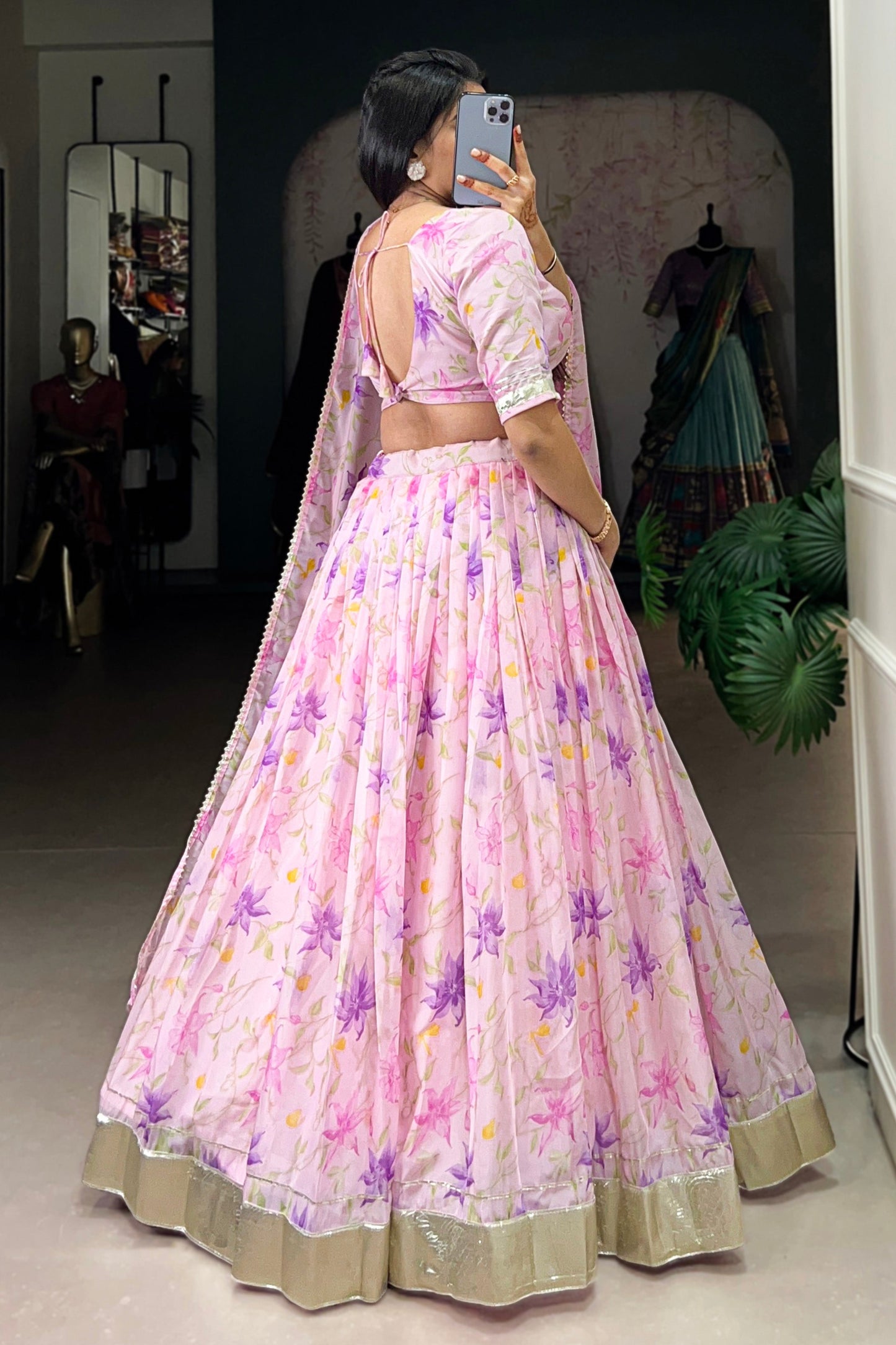 light pink lehenga,plus size available,Comfort Fit,Premium Fabric,Express Delivery.