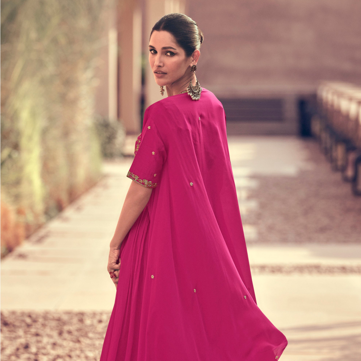 Heavy Embroidered Stylish Eid Party Full-Length Anarkali with Dupatta