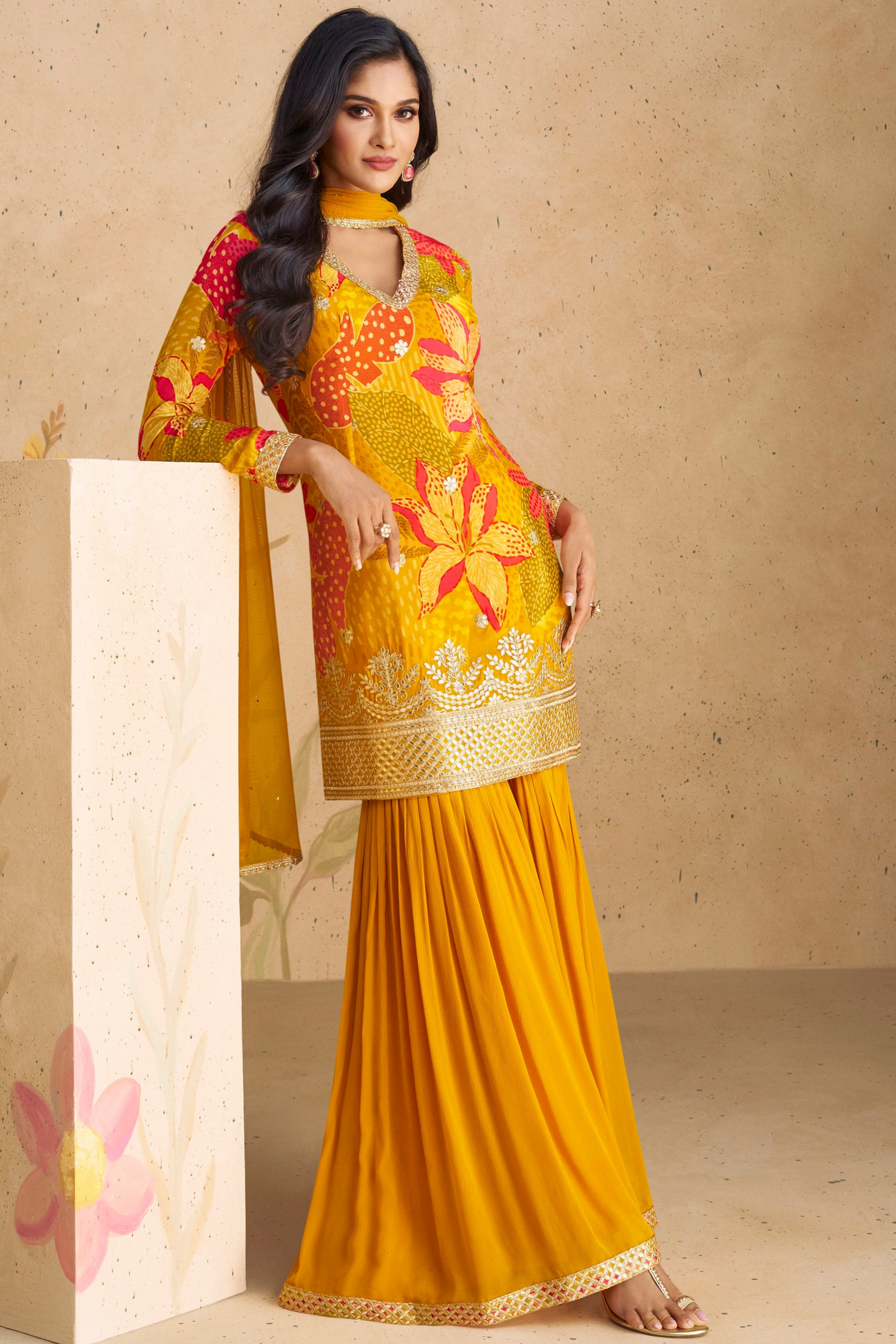 Designer salwar kameez reception party wear with embroidery work