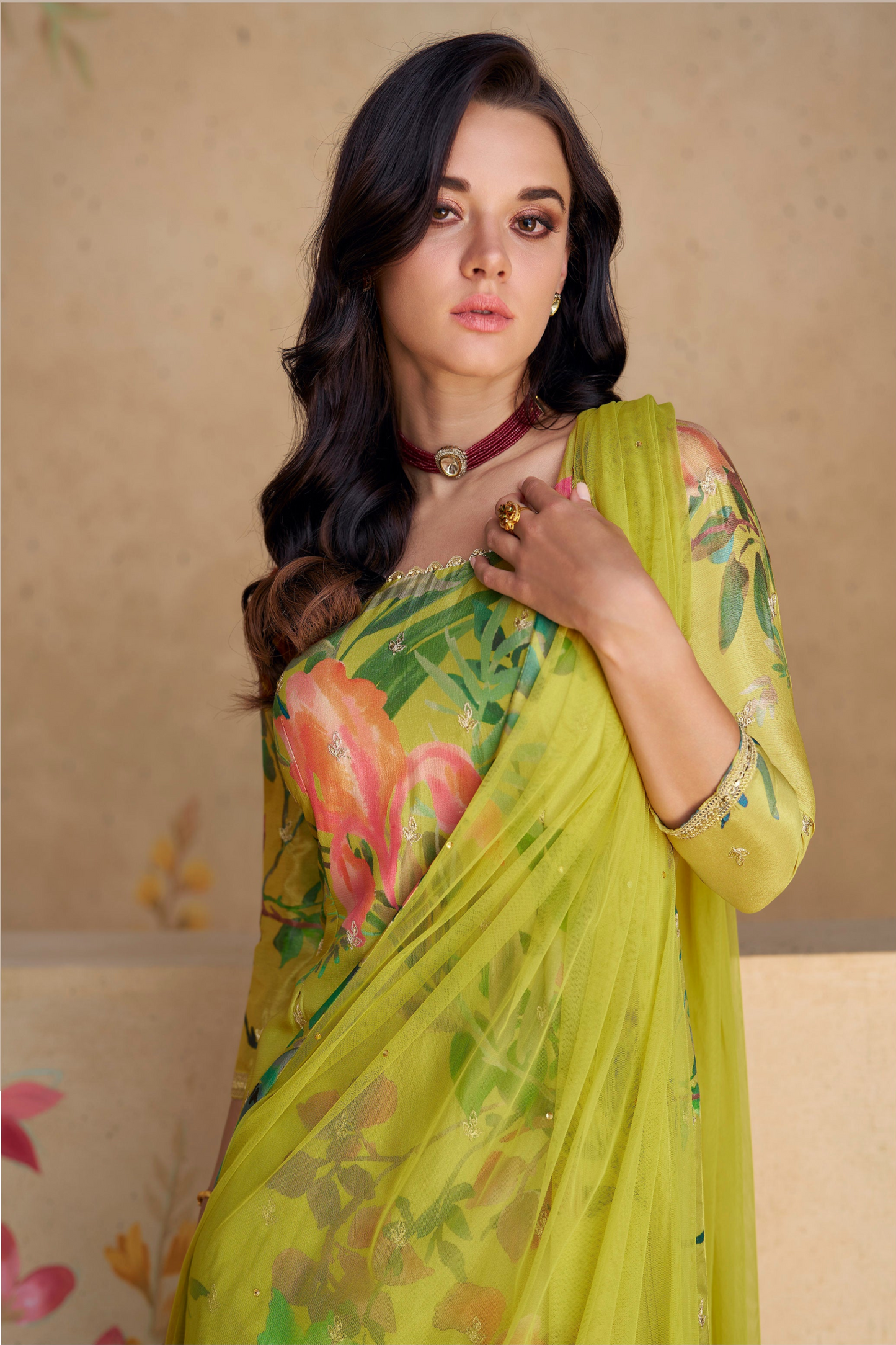 Pakistani Indian Haldi function wear salwar kameez dupatta palazzo