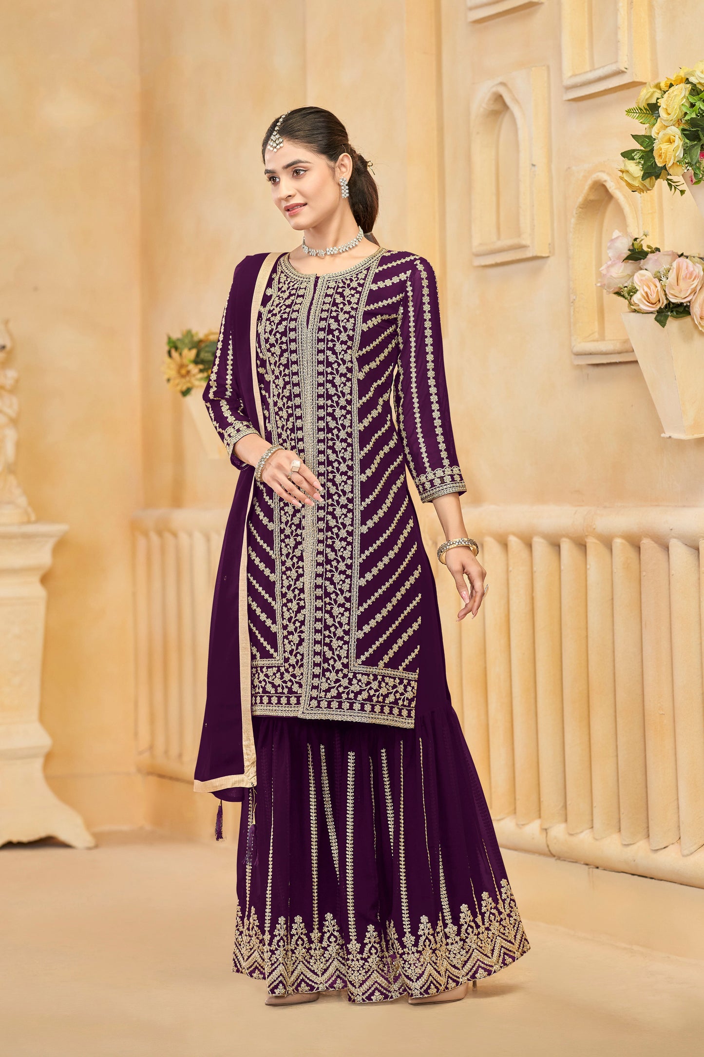 Traditional Sharara suit for events in USA