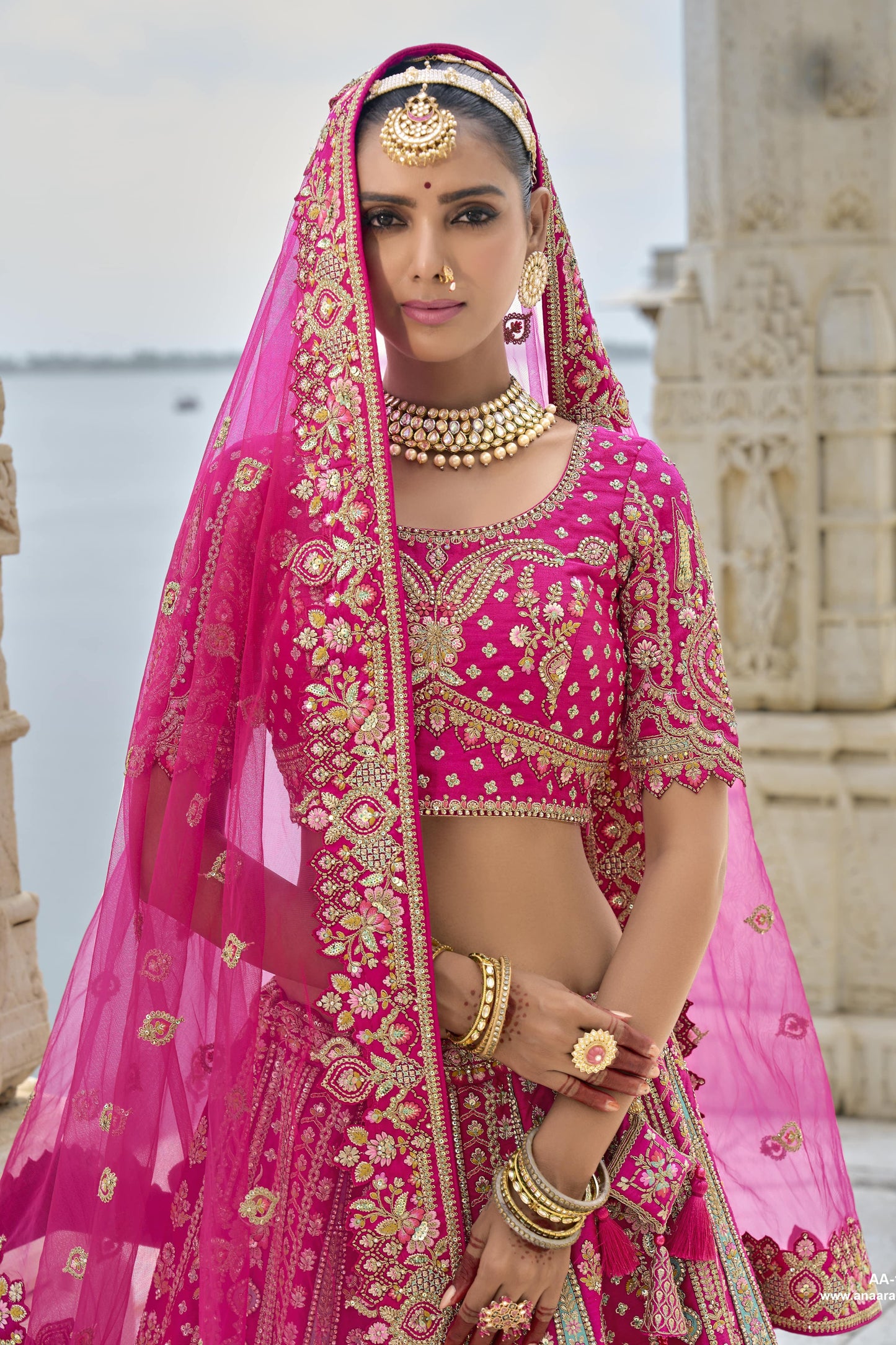 "Celebrate traditions in the USA with our lehengas."