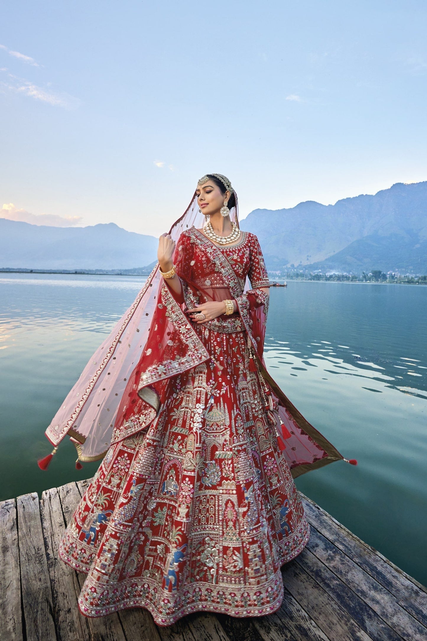 "Desi lehengas for American celebrations."