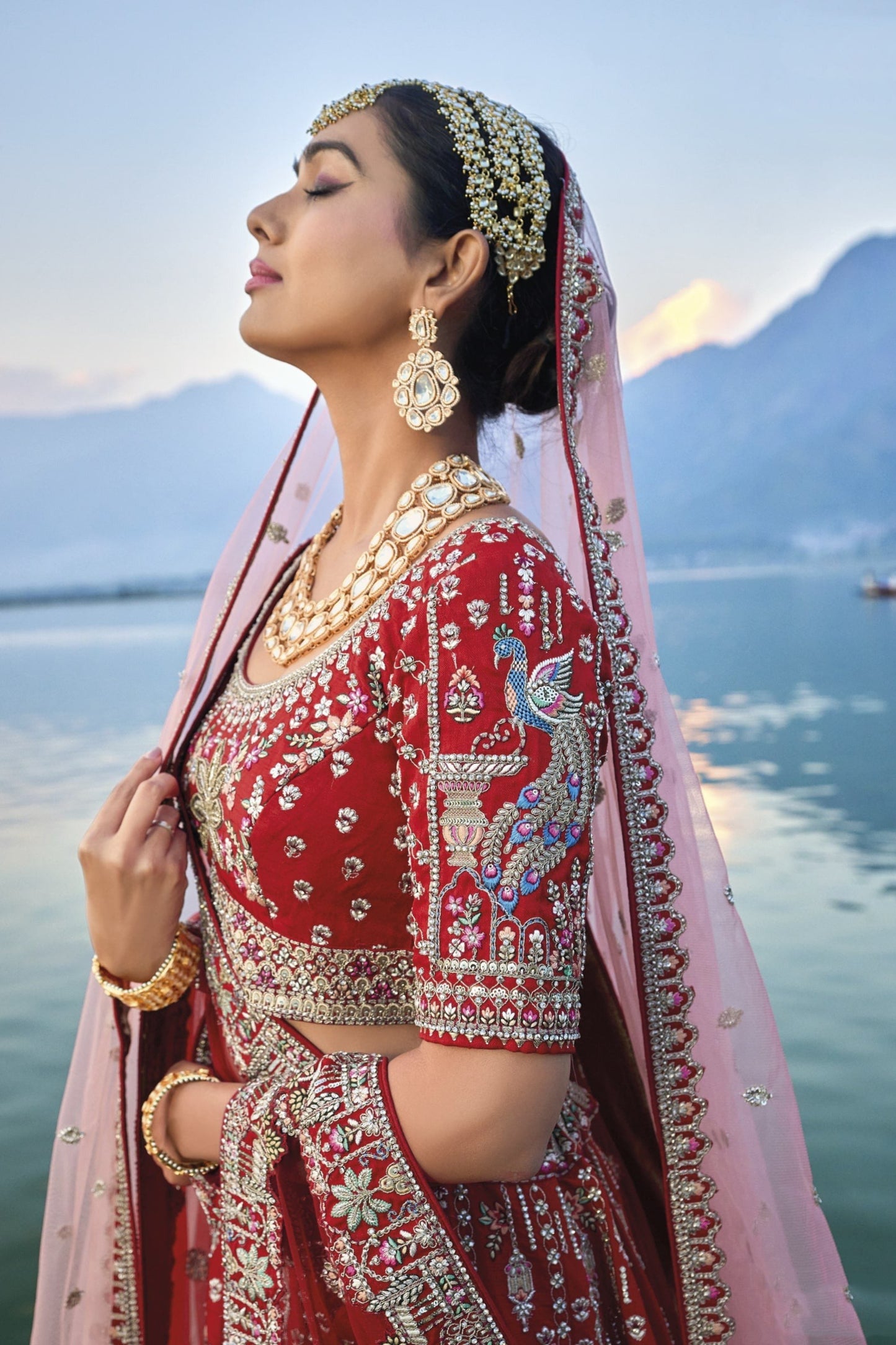 "Desi lehengas for American celebrations."