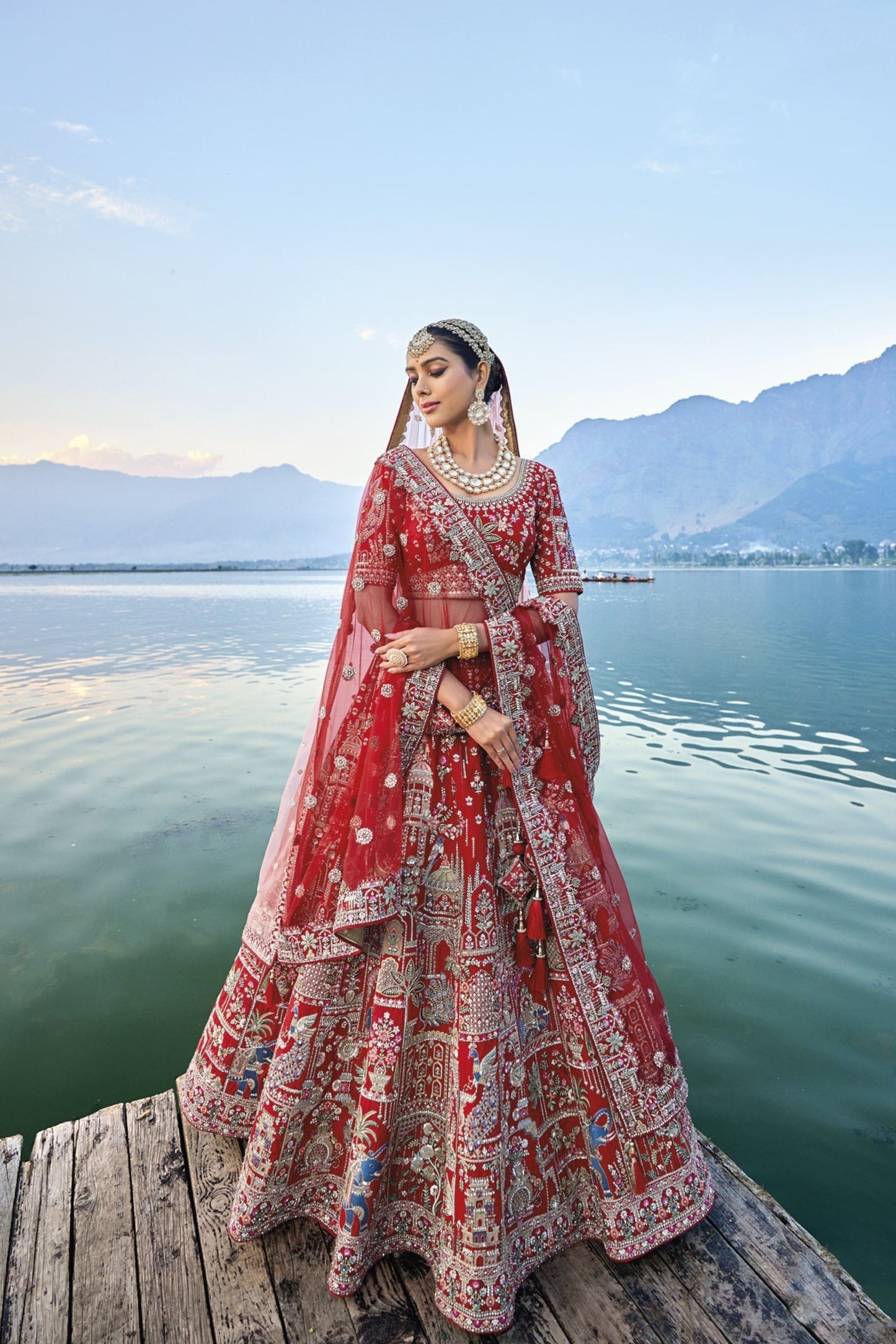 "Desi lehengas for American celebrations."