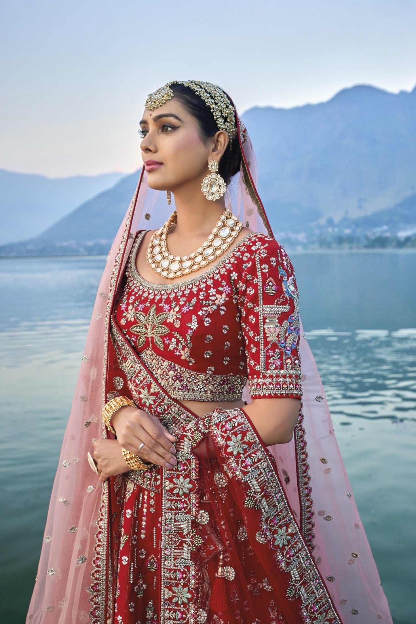 "Desi lehengas for American celebrations."