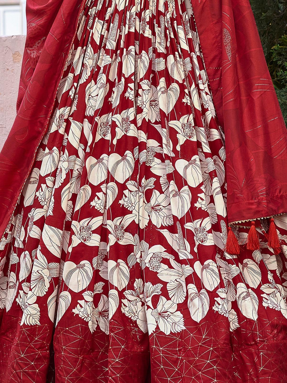"Traditional lehengas for modern Indian Americans."