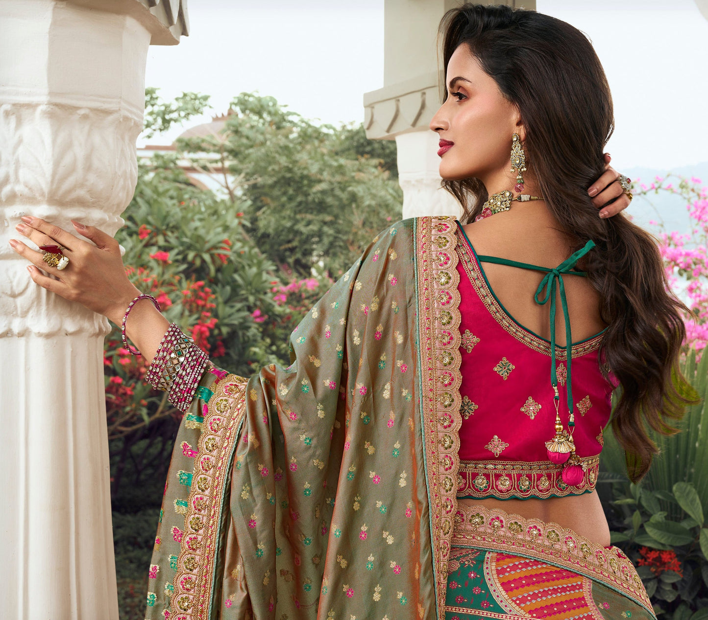 "Gorgeous lehengas for Indian events in the U.S."