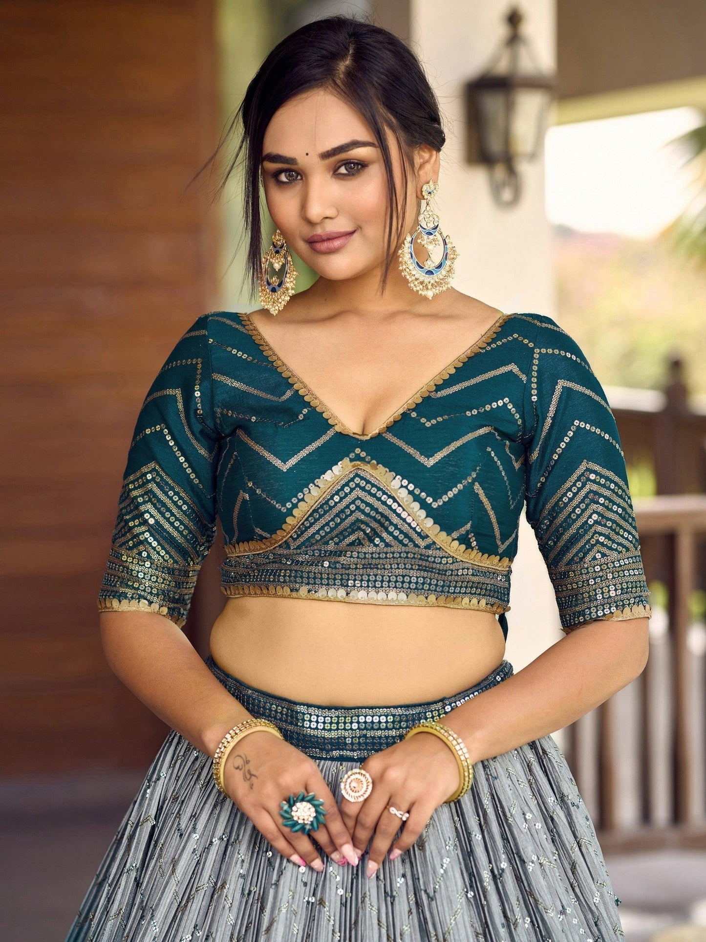 "Lehengas for Indian weddings in the USA."