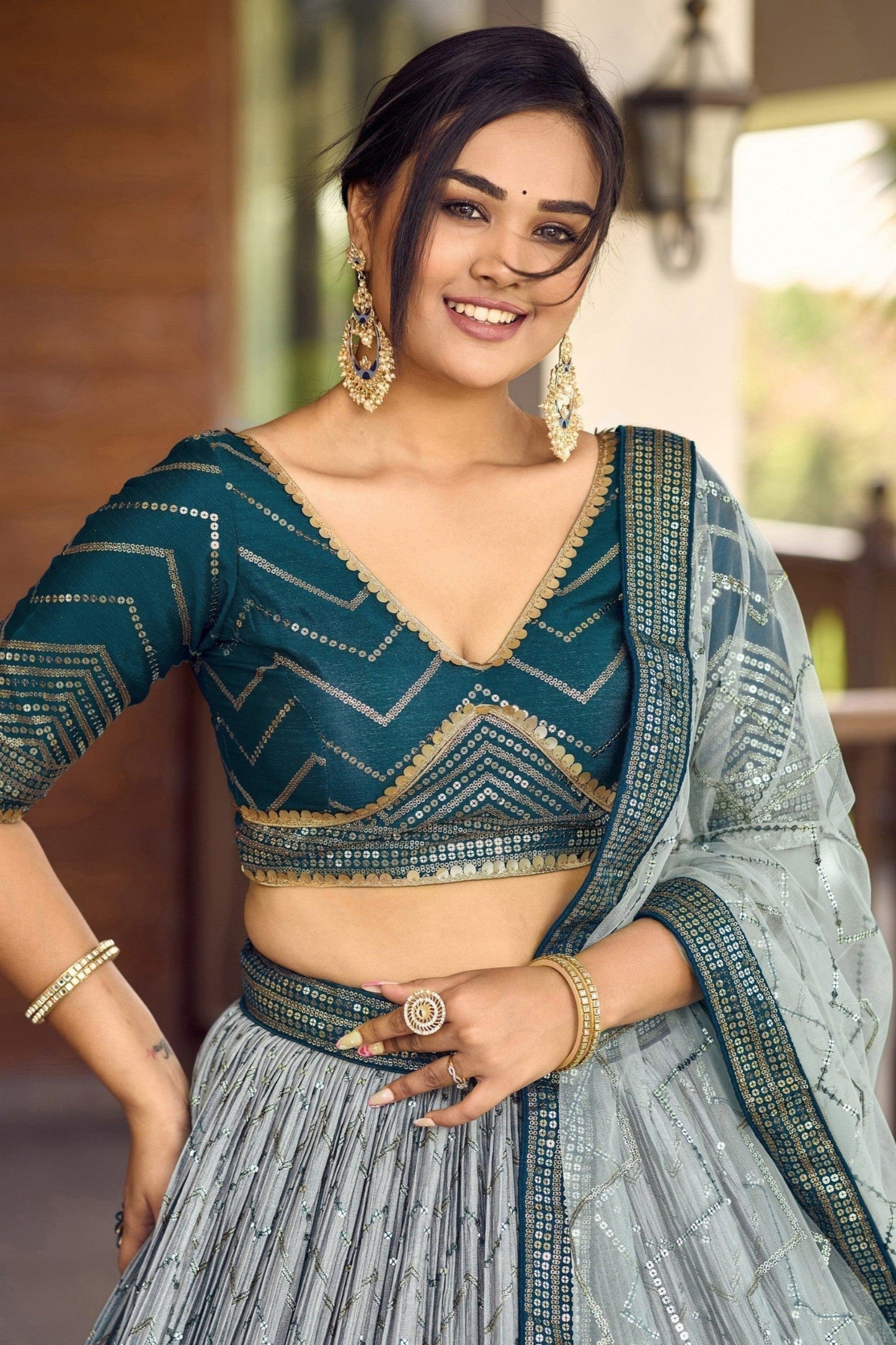 "Lehengas for Indian weddings in the USA."