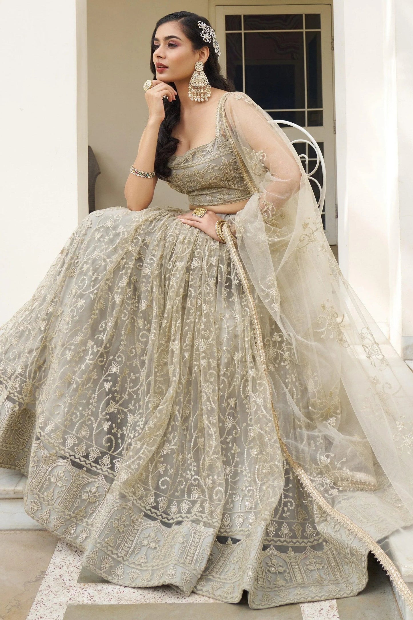 "Ethnic wear made for American desi events."
