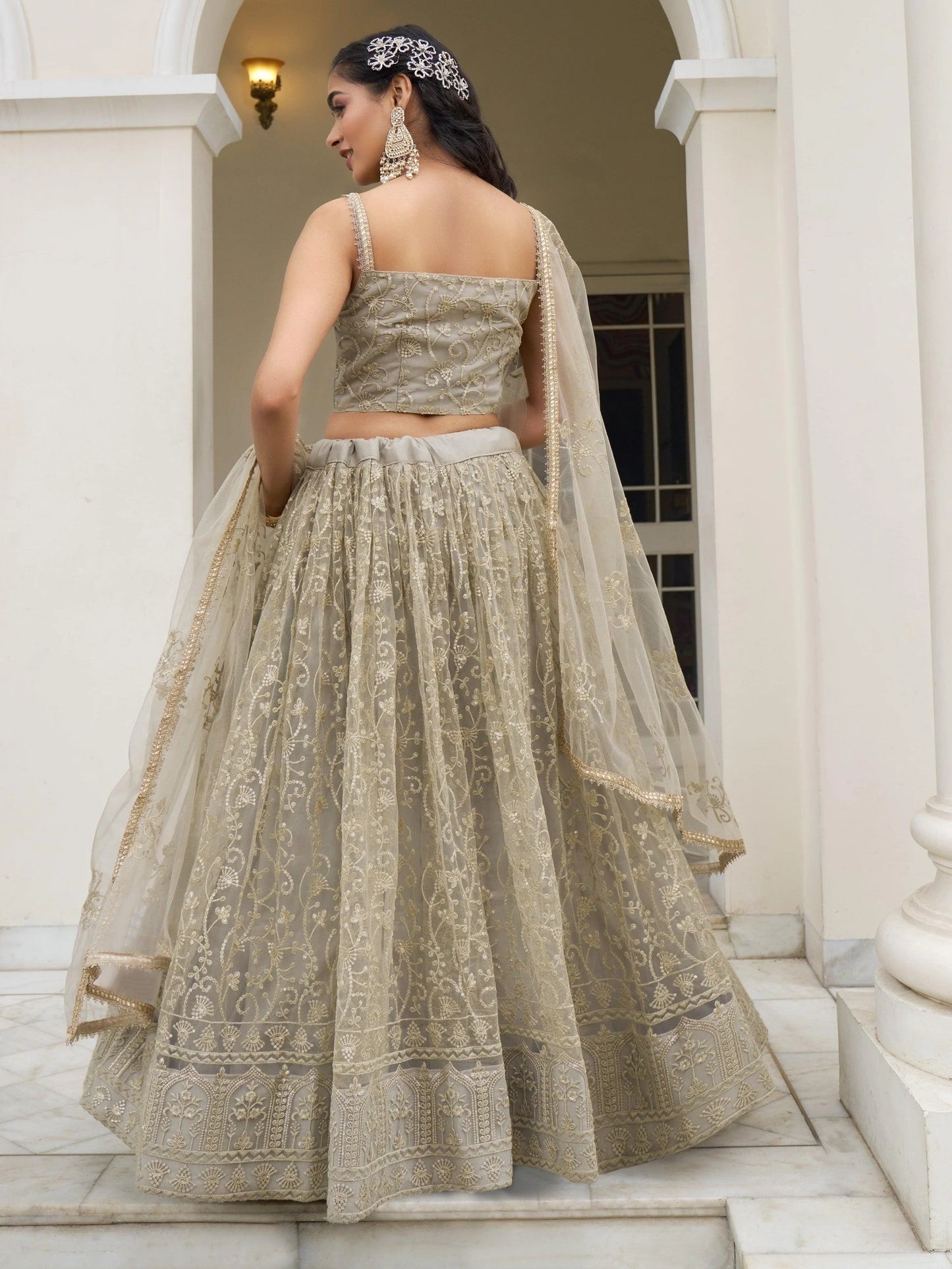 "Ethnic wear made for American desi events."