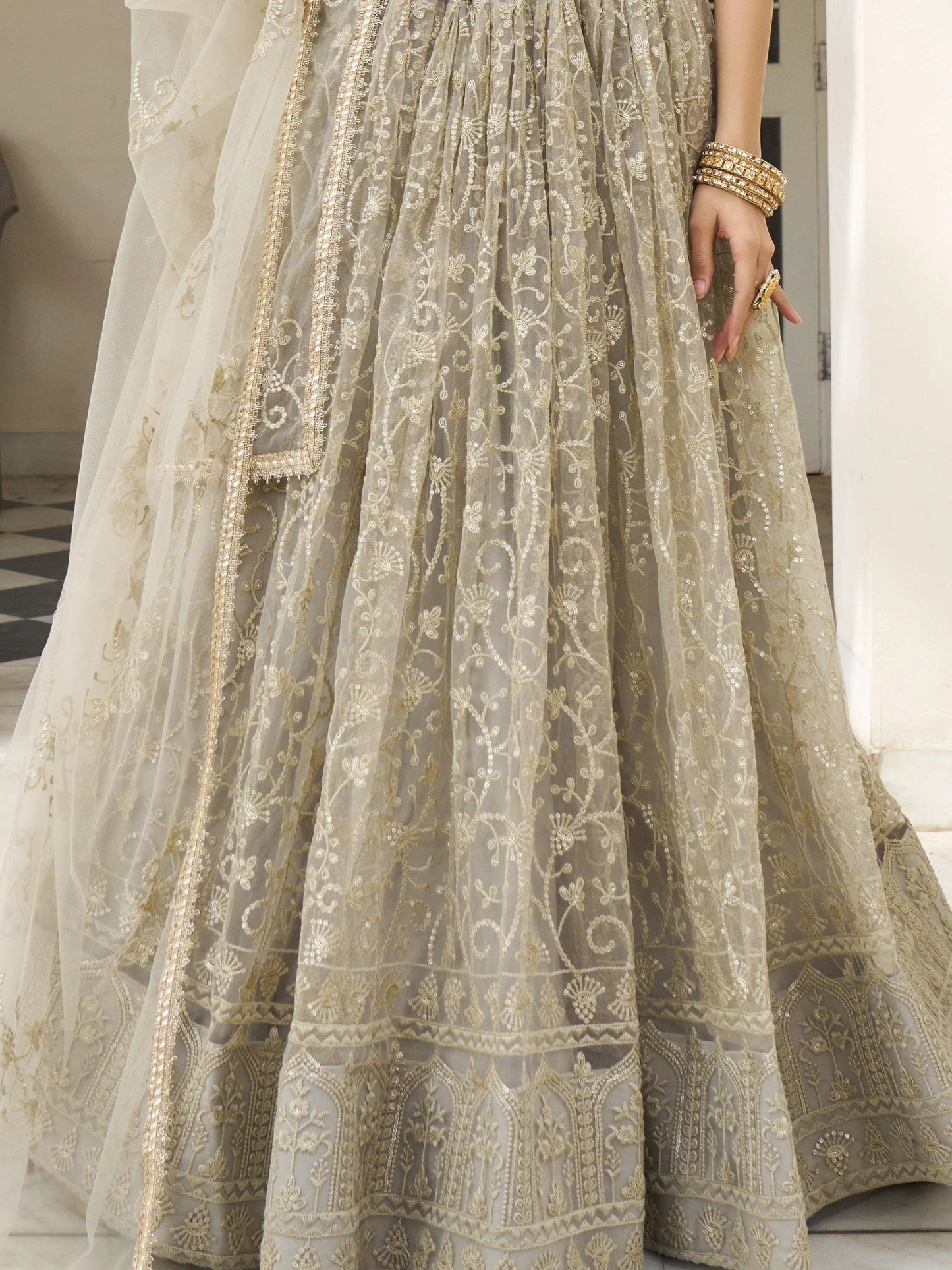 "Ethnic wear made for American desi events."