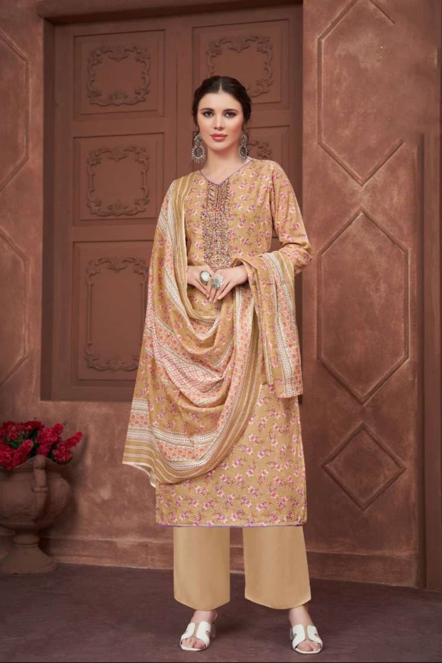 Pastel colour cotton wear gives a calm and soothing look