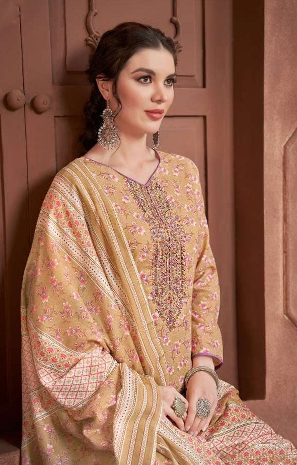 Pastel colour cotton wear gives a calm and soothing look