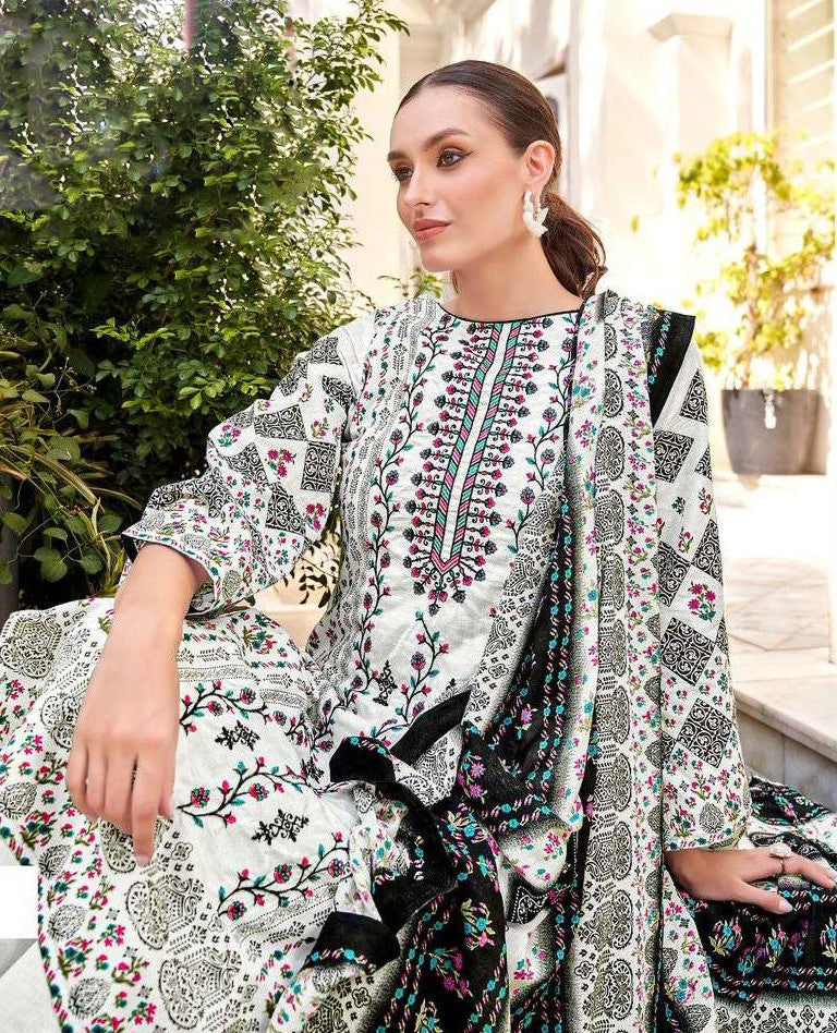 Elegant white cotton outfit with a soft, breathable feel, ideal for casual days, festive mornings, and warm-weather occasions.