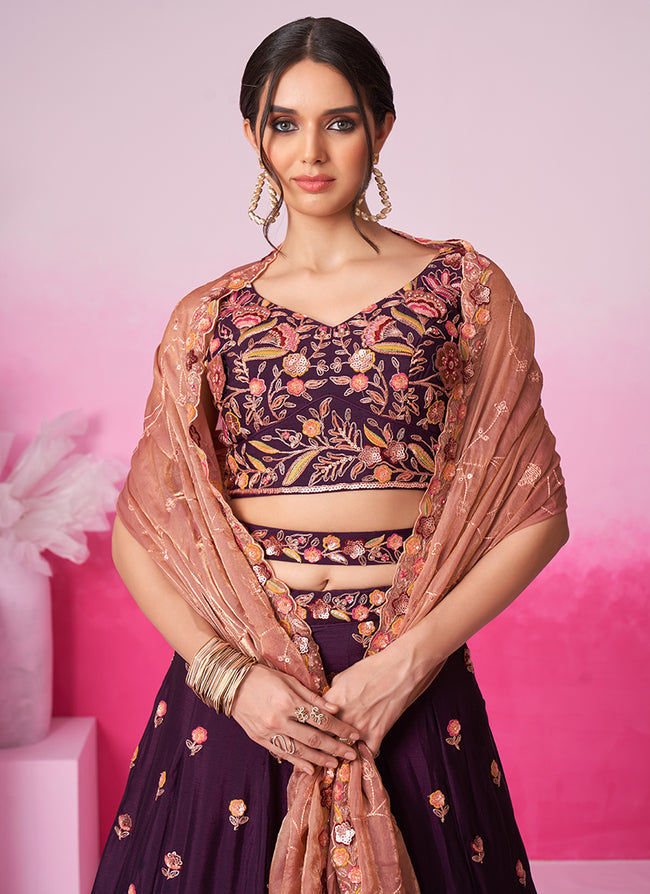 "Shop lehengas for festivals and weddings in America."