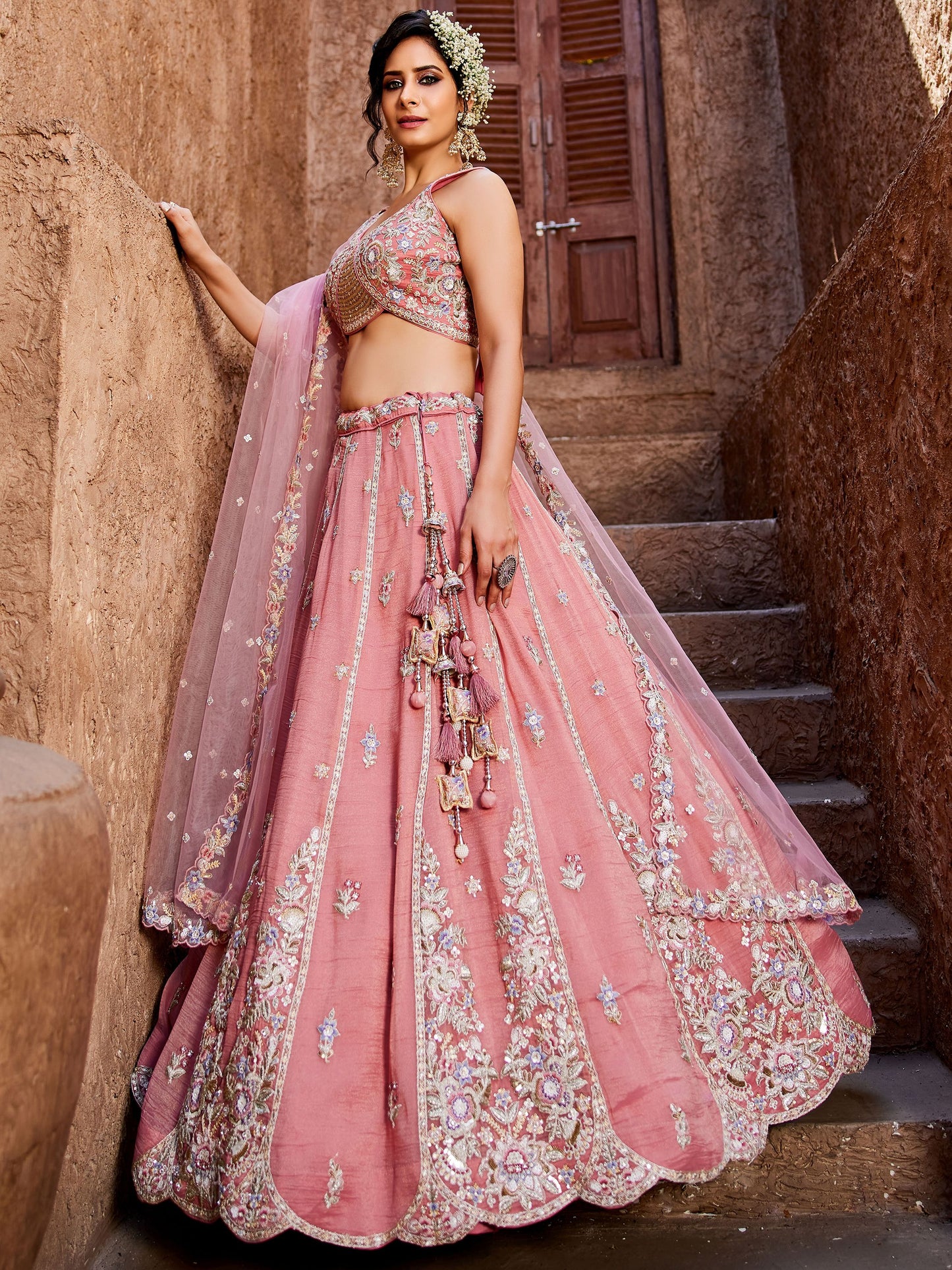 "Traditional lehengas for modern Indian Americans."