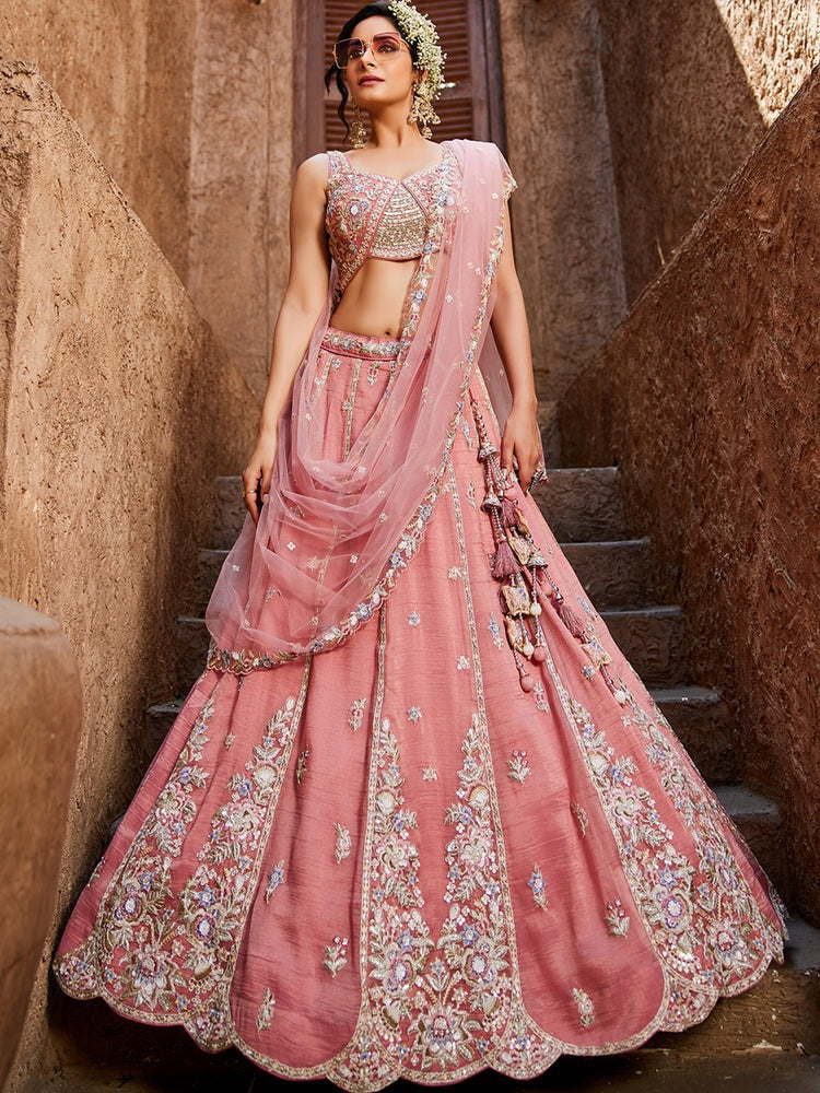 "Traditional lehengas for modern Indian Americans."