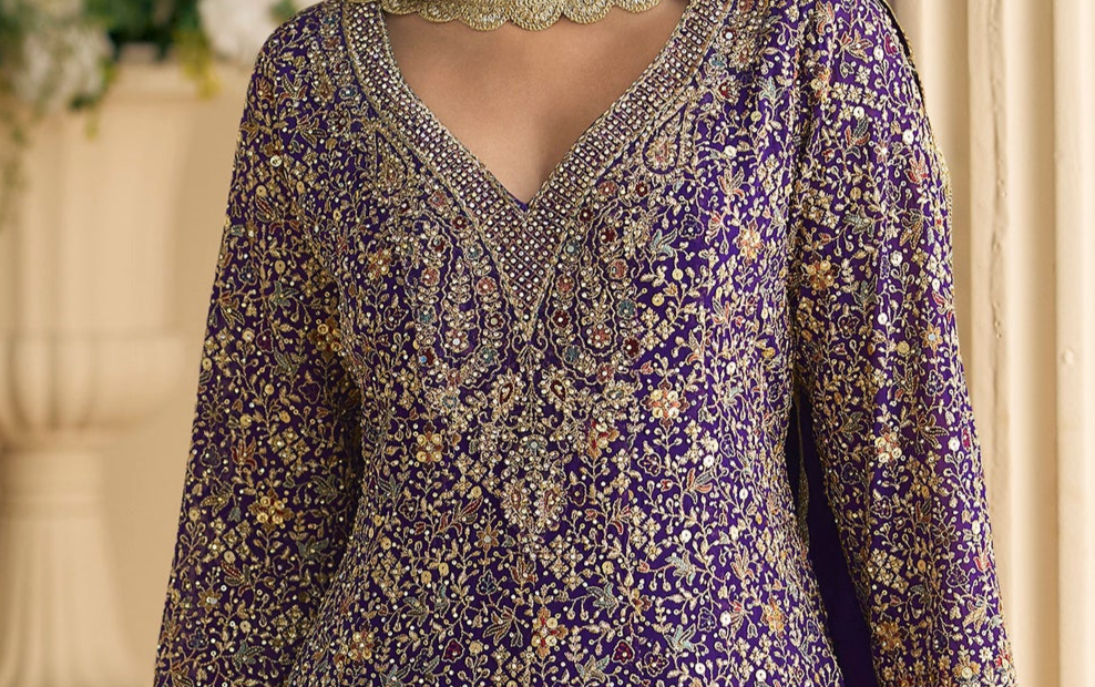 Eid Function Party Wear Salwar Kameez Palazzo With Dupatta Designer Suits USA