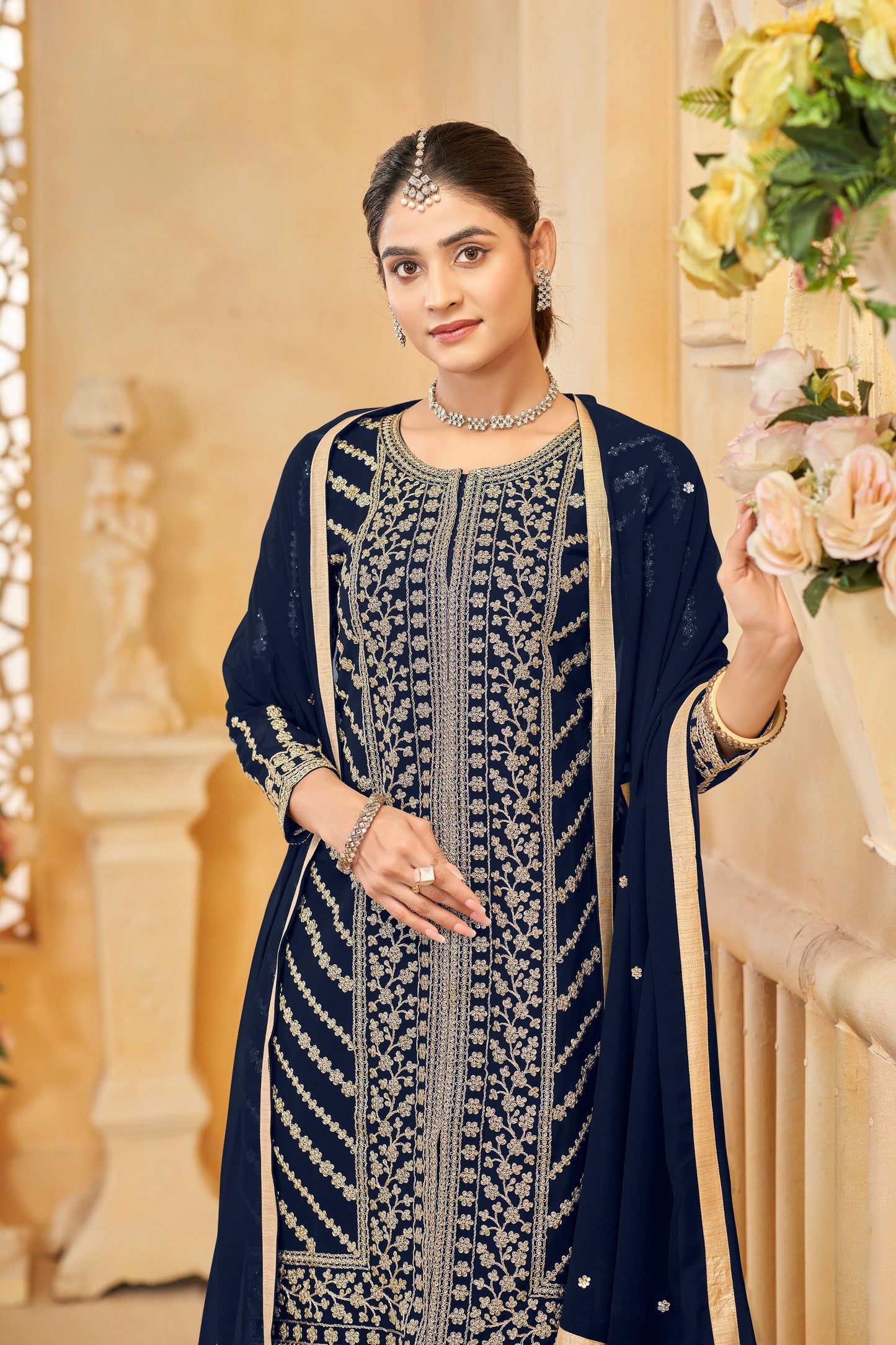 Festival wear Sharara suit stitched for USA customers