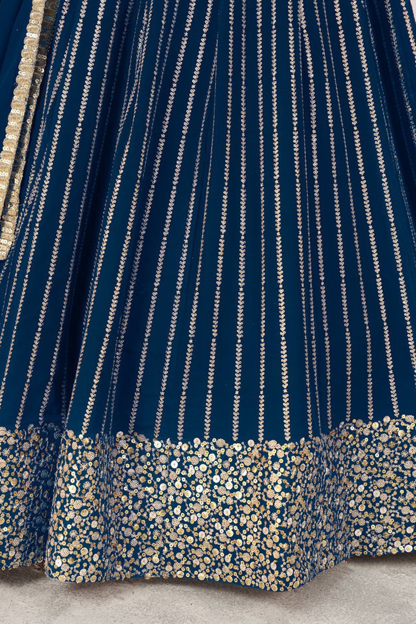 "Desi lehengas for American celebrations."
