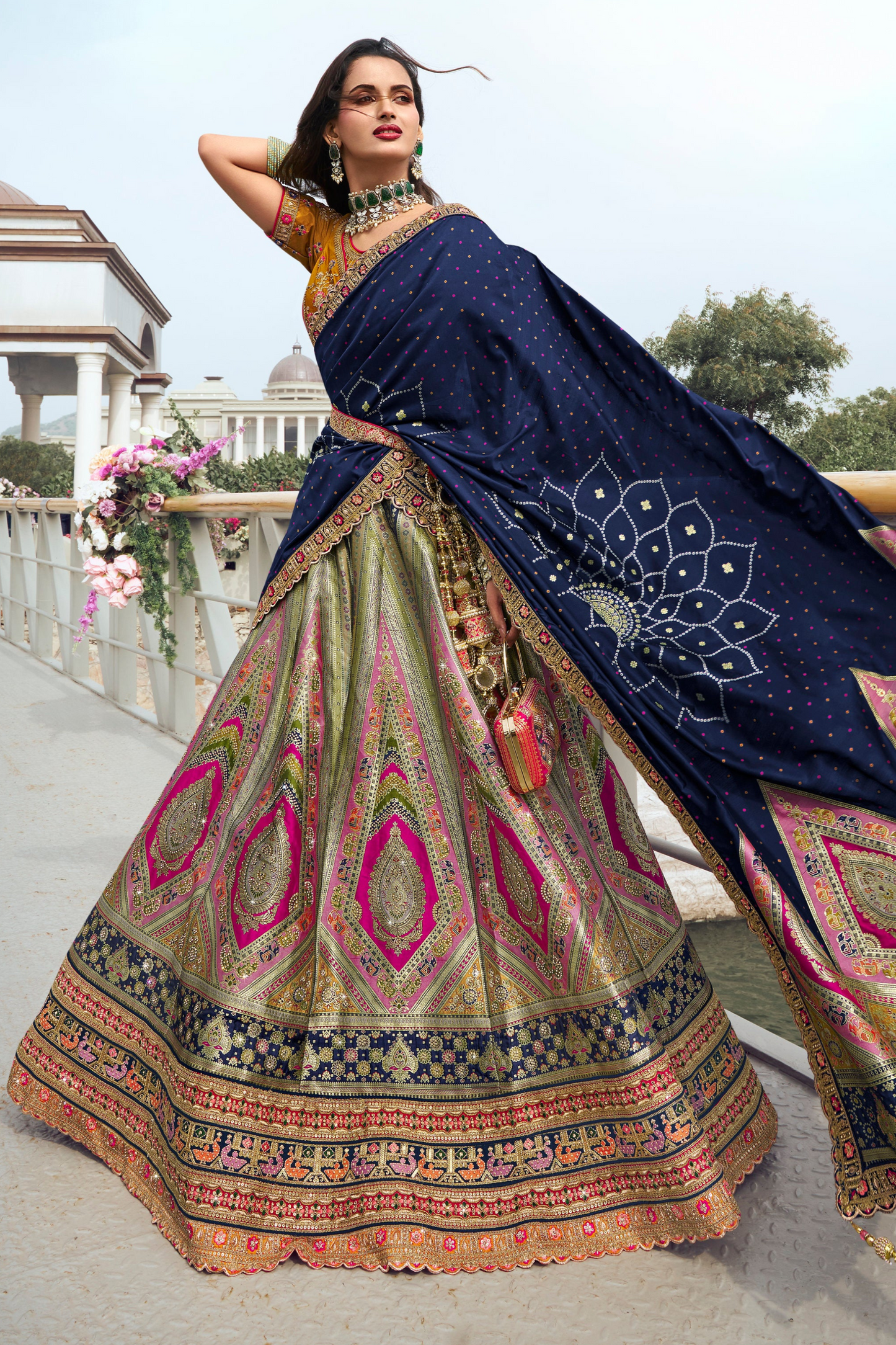 "Lehengas designed for Indian culture in the USA."