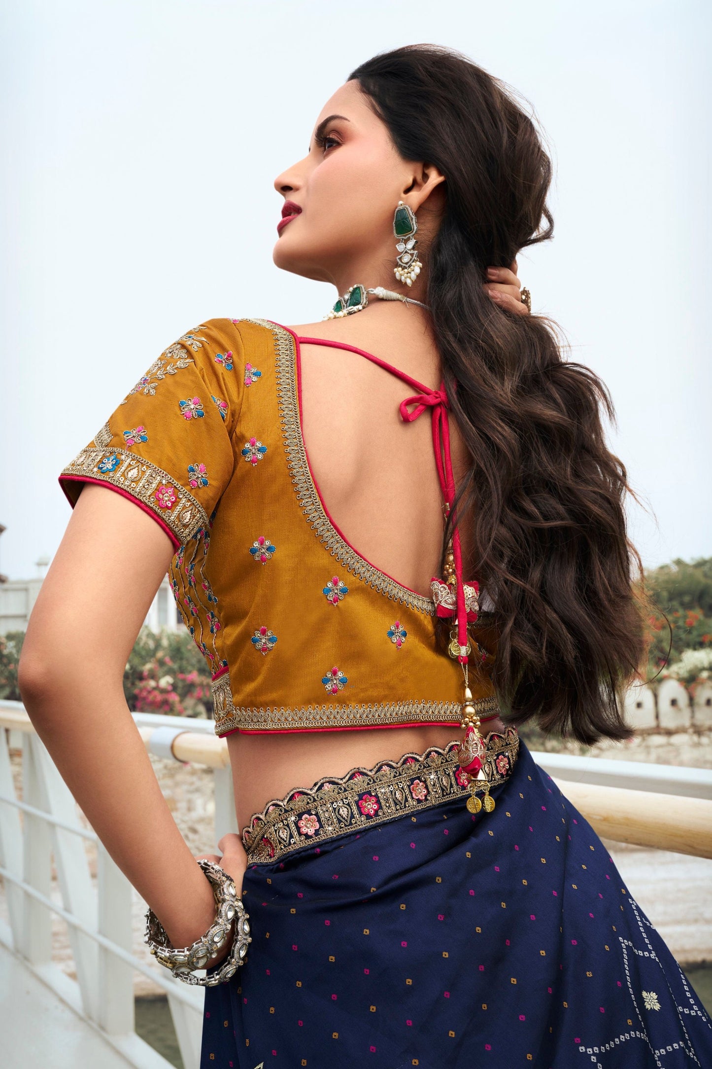 "Lehengas designed for Indian culture in the USA."