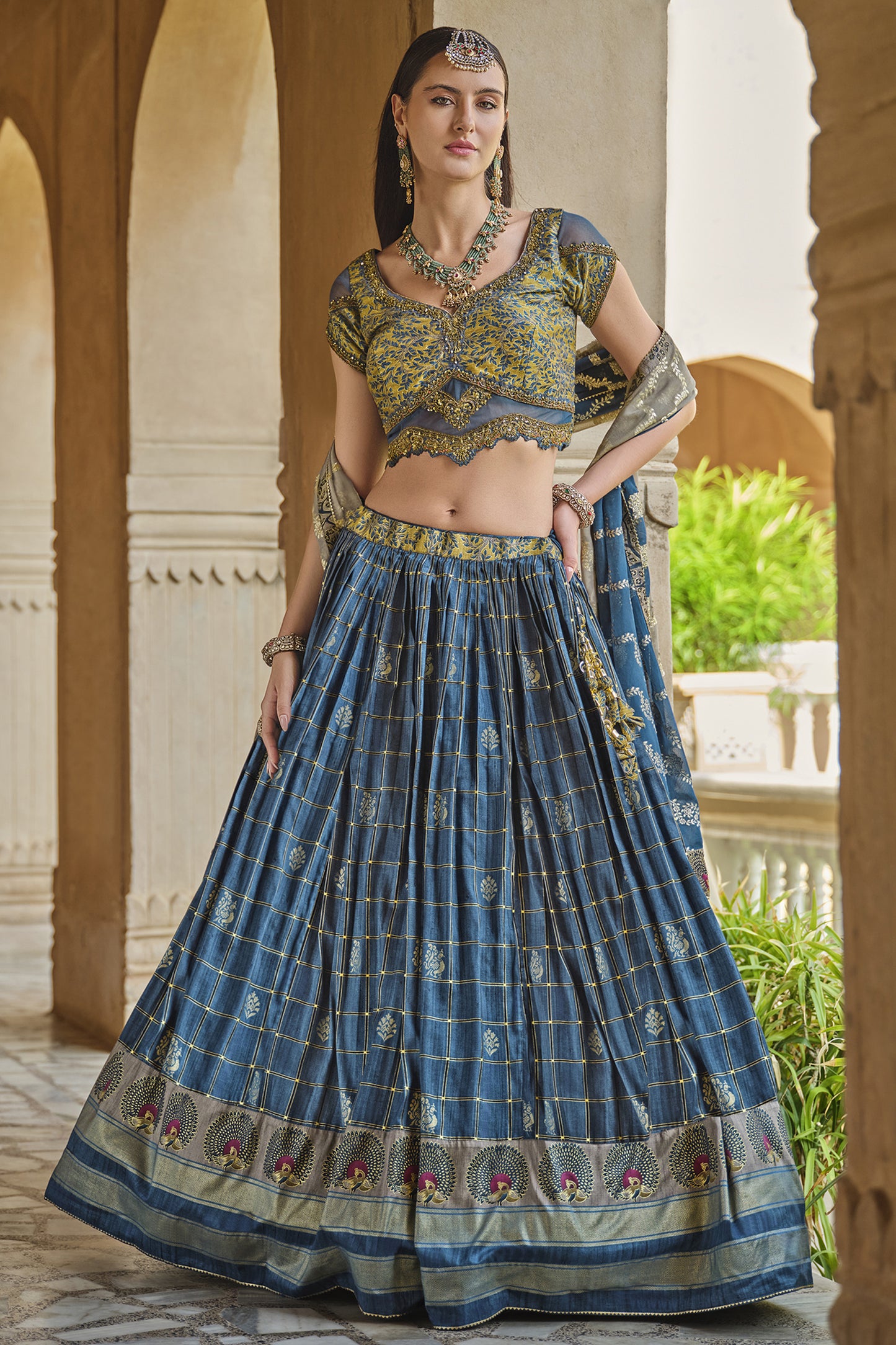 "Desi lehengas for American celebrations."
