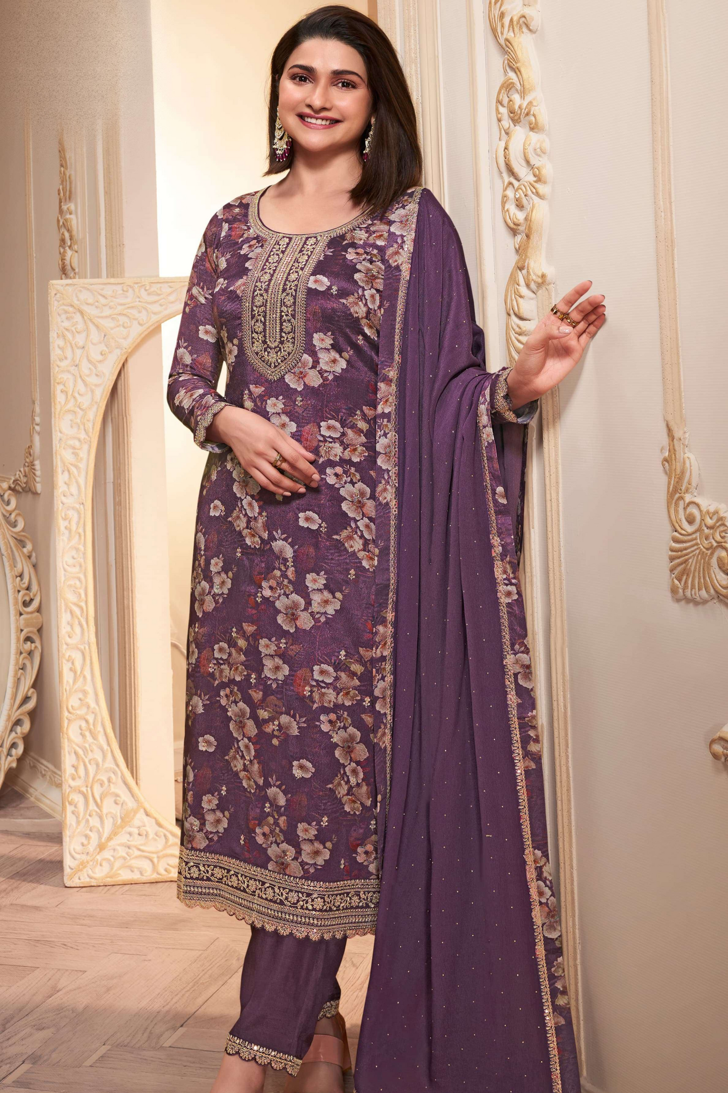 Adorn yourself in ensembles that blend vibrant colors, delicate embellishments, and flawless tailoring.
