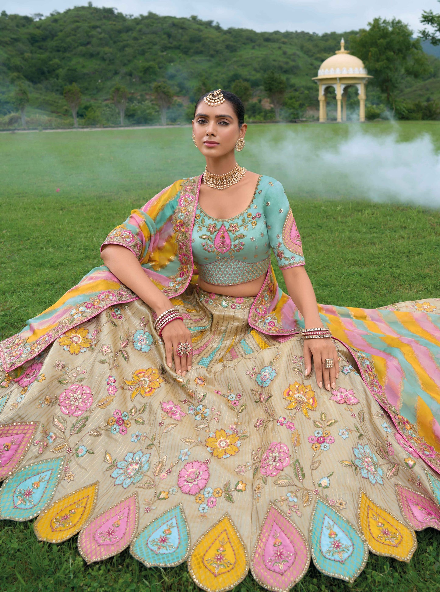 "Lehengas made for Indian functions across the USA."
