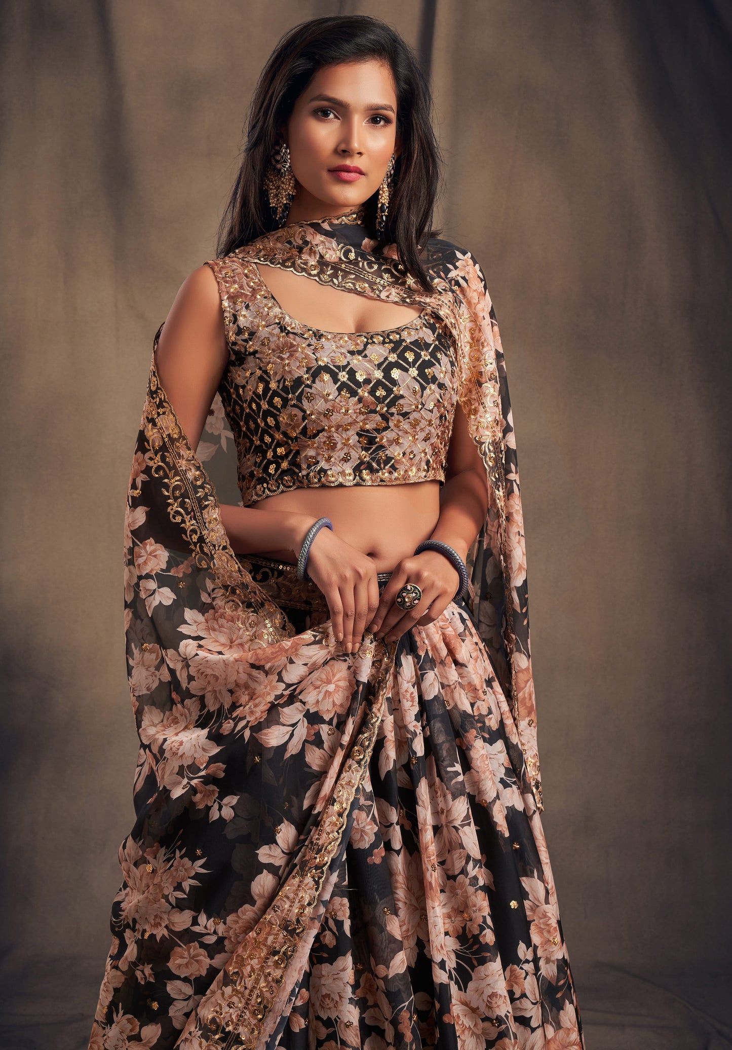 "Celebrate traditions in the USA with our lehengas."