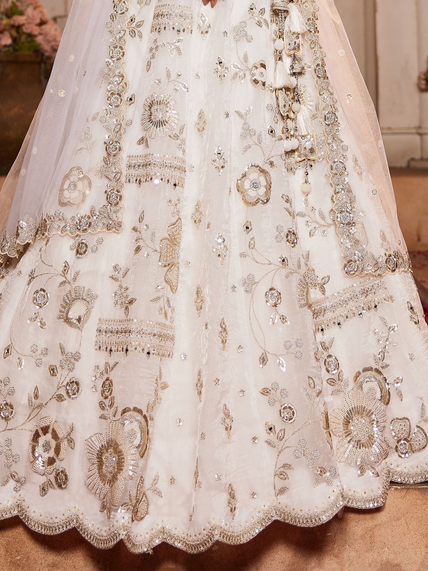 "Cultural event lehengas for Indian families in America."