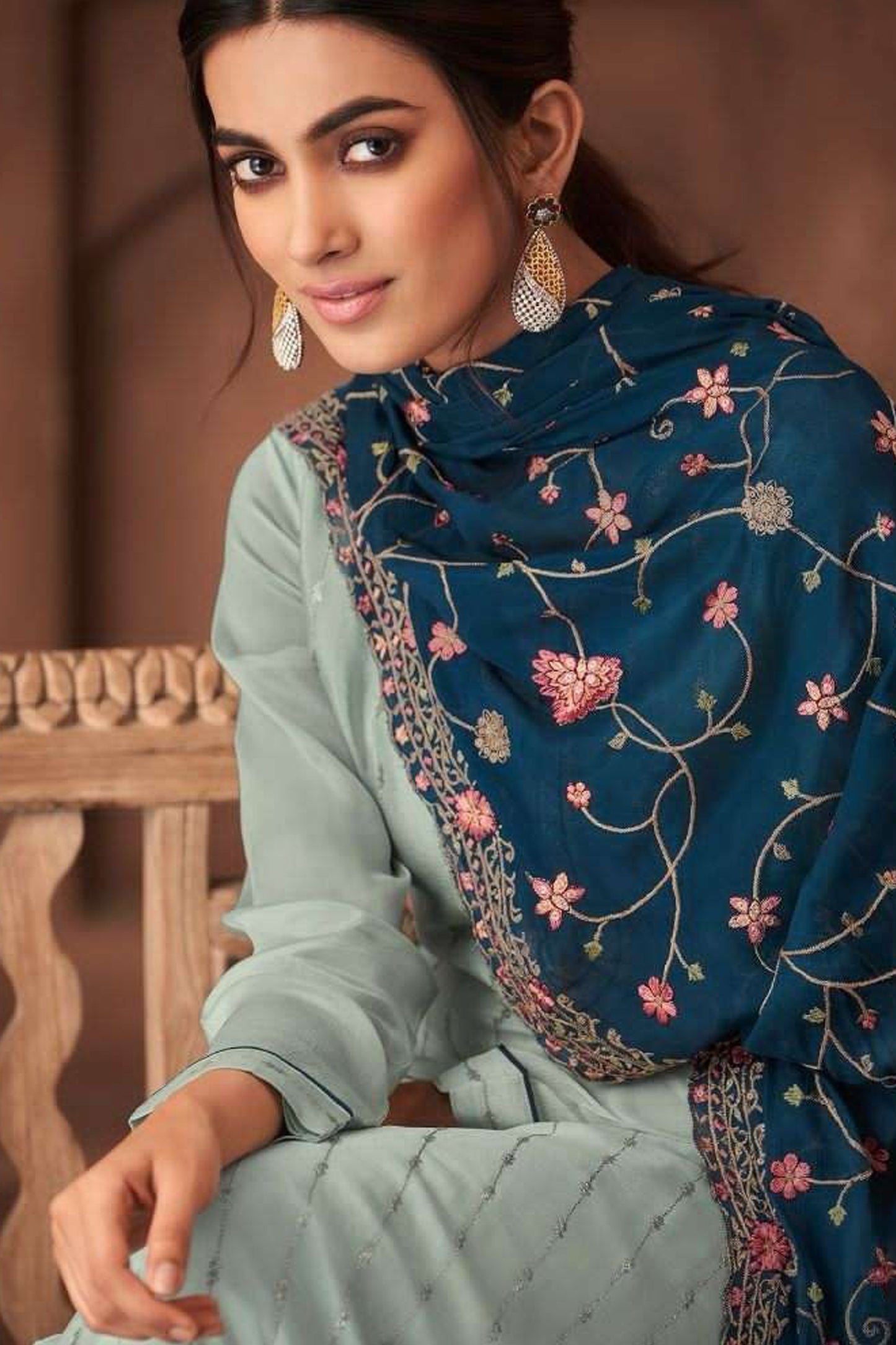 Eid Special Stitched Designer Embroidery Work Salwar Kameez Outfit