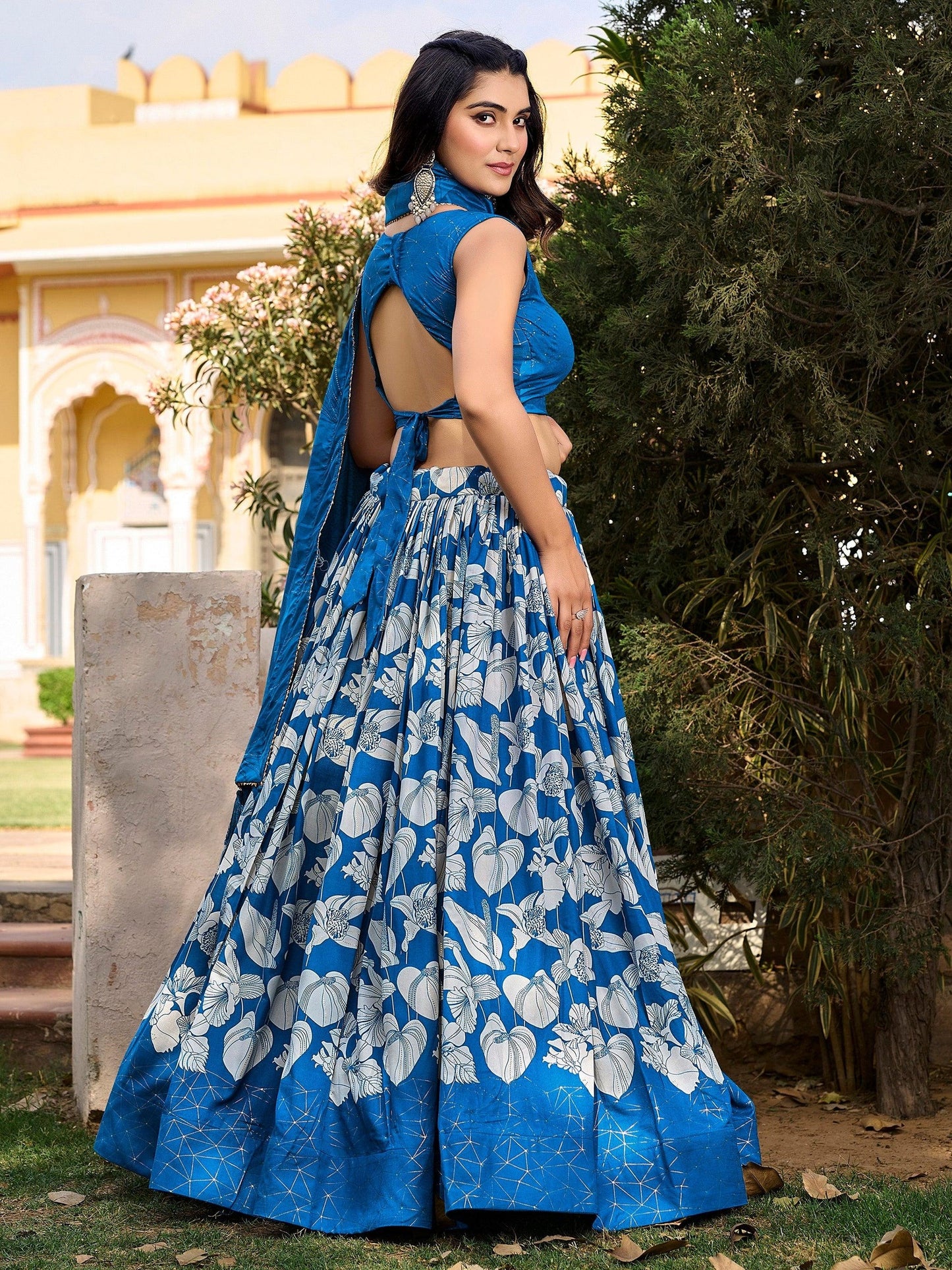 "Elegant lehengas for U.S.-based Indian celebrations."