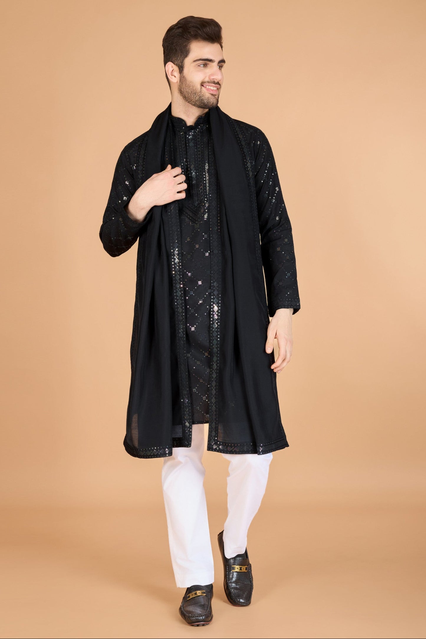 black kurta,plus size available,Comfort Fit,Premium Fabric,Express Delivery.