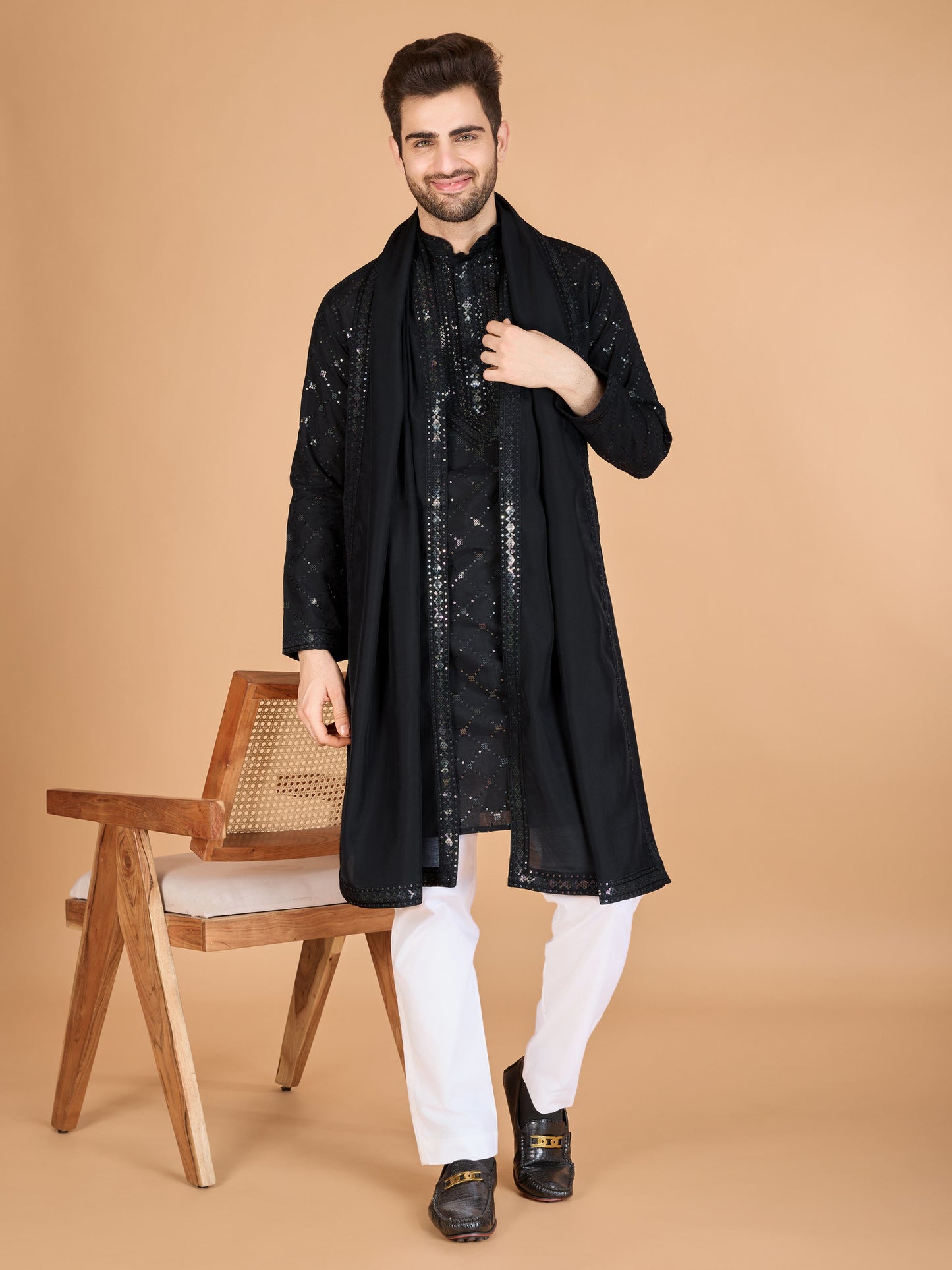 black kurta,plus size available,Comfort Fit,Premium Fabric,Express Delivery.