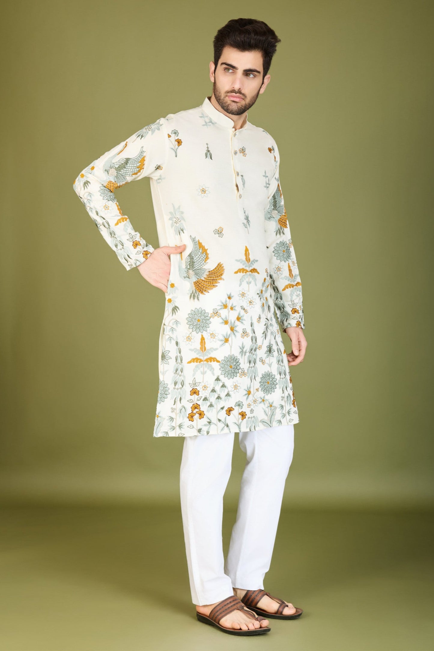 white kurta,plus size available,Comfort Fit,Premium Fabric,Express Delivery.