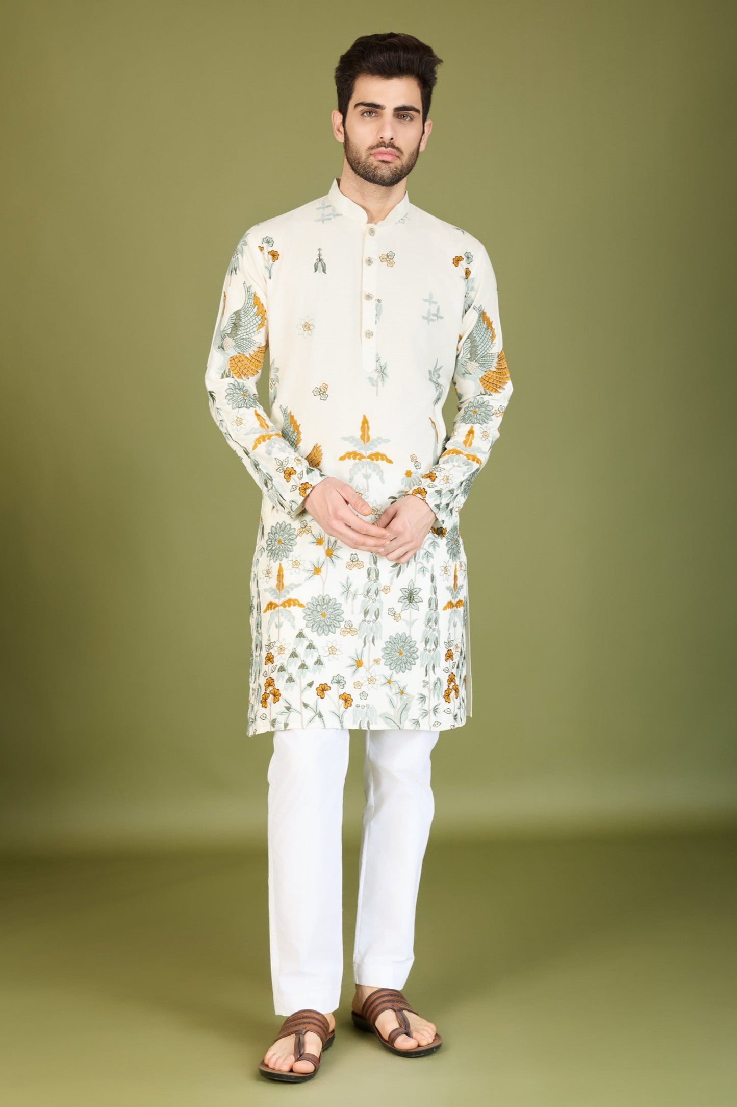 white kurta,plus size available,Comfort Fit,Premium Fabric,Express Delivery.
