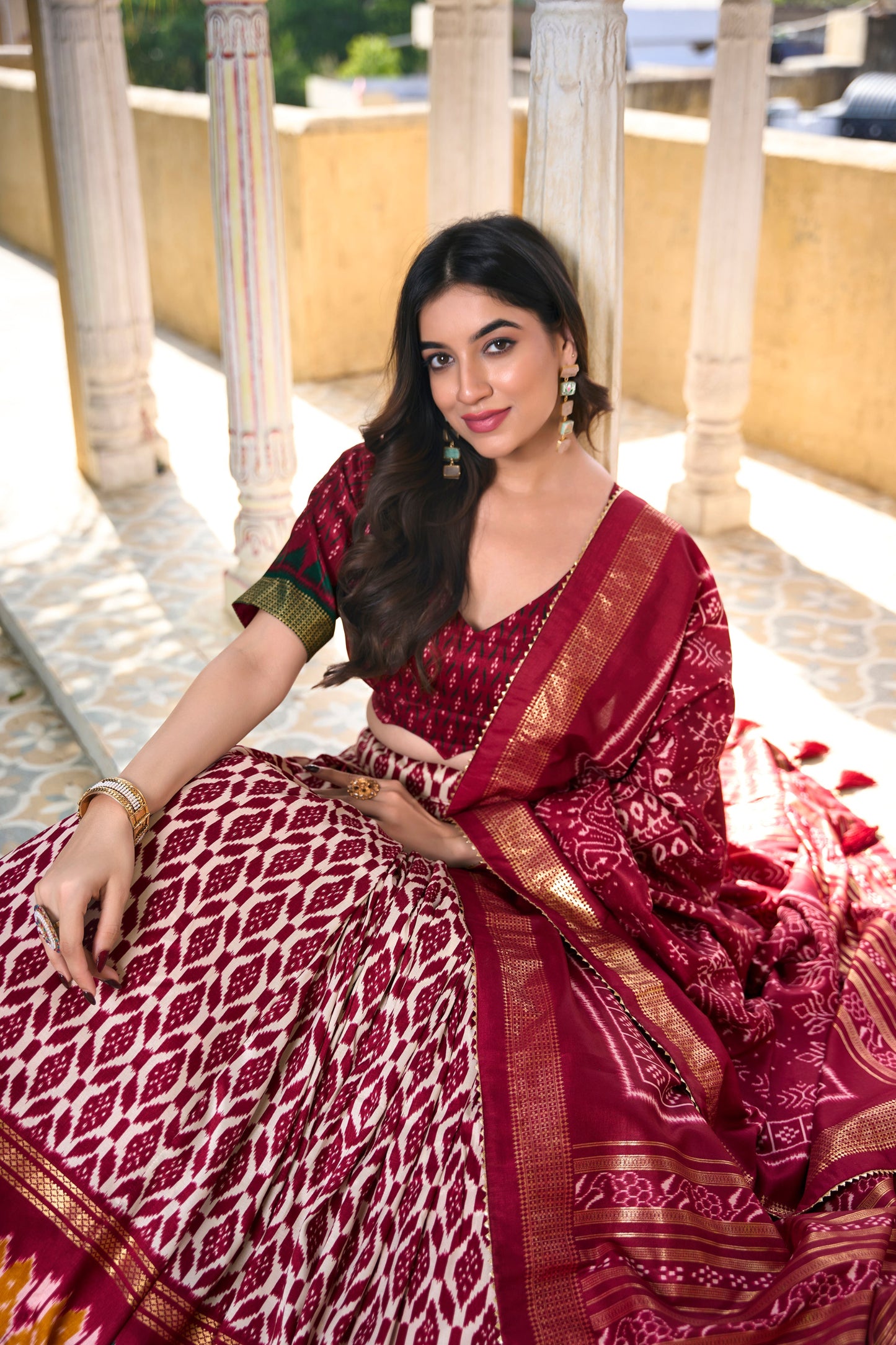 red lehenga,plus size available,Comfort Fit,Premium Fabric,Express Delivery.