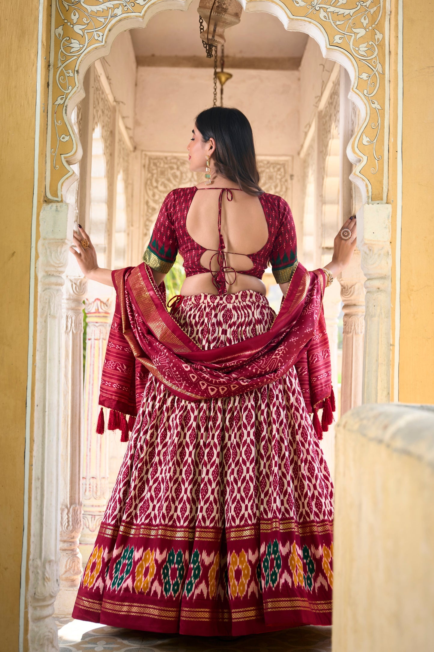 red lehenga,plus size available,Comfort Fit,Premium Fabric,Express Delivery.