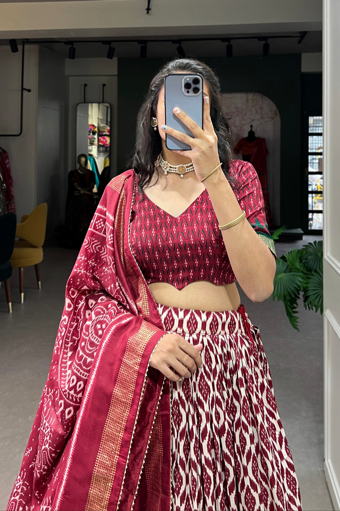 red lehenga,plus size available,Comfort Fit,Premium Fabric,Express Delivery.