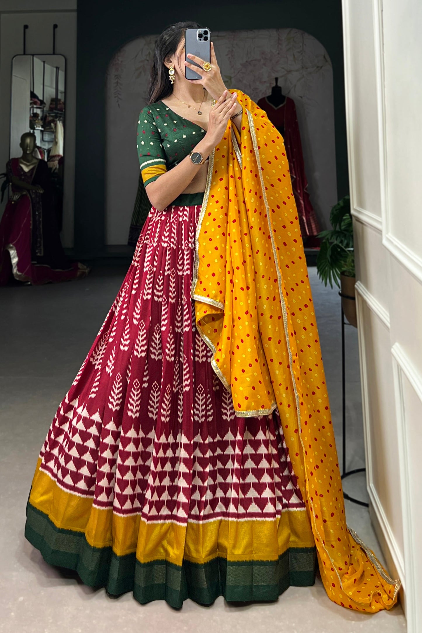 burgandy lehenga,plus size available,Comfort Fit,Premium Fabric,Express Delivery.