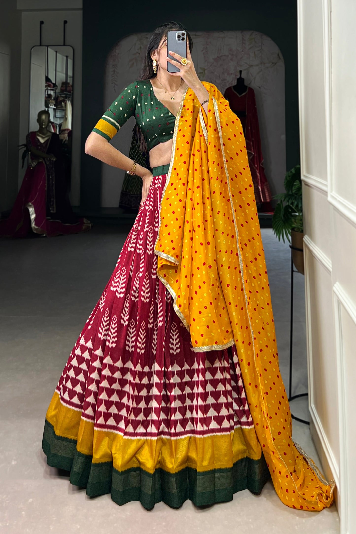 burgandy lehenga,plus size available,Comfort Fit,Premium Fabric,Express Delivery.