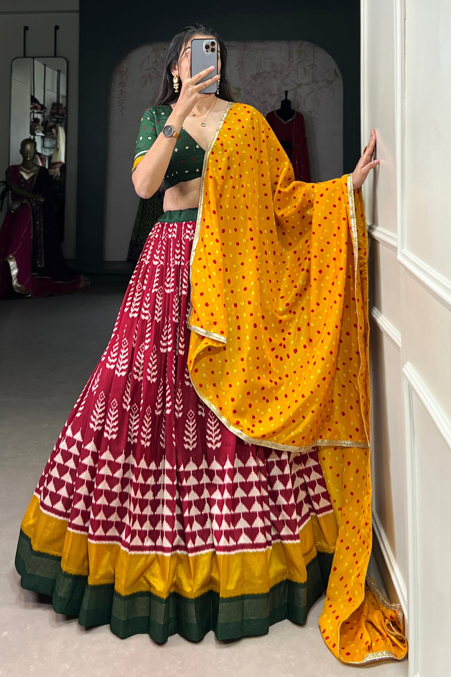 burgandy lehenga,plus size available,Comfort Fit,Premium Fabric,Express Delivery.