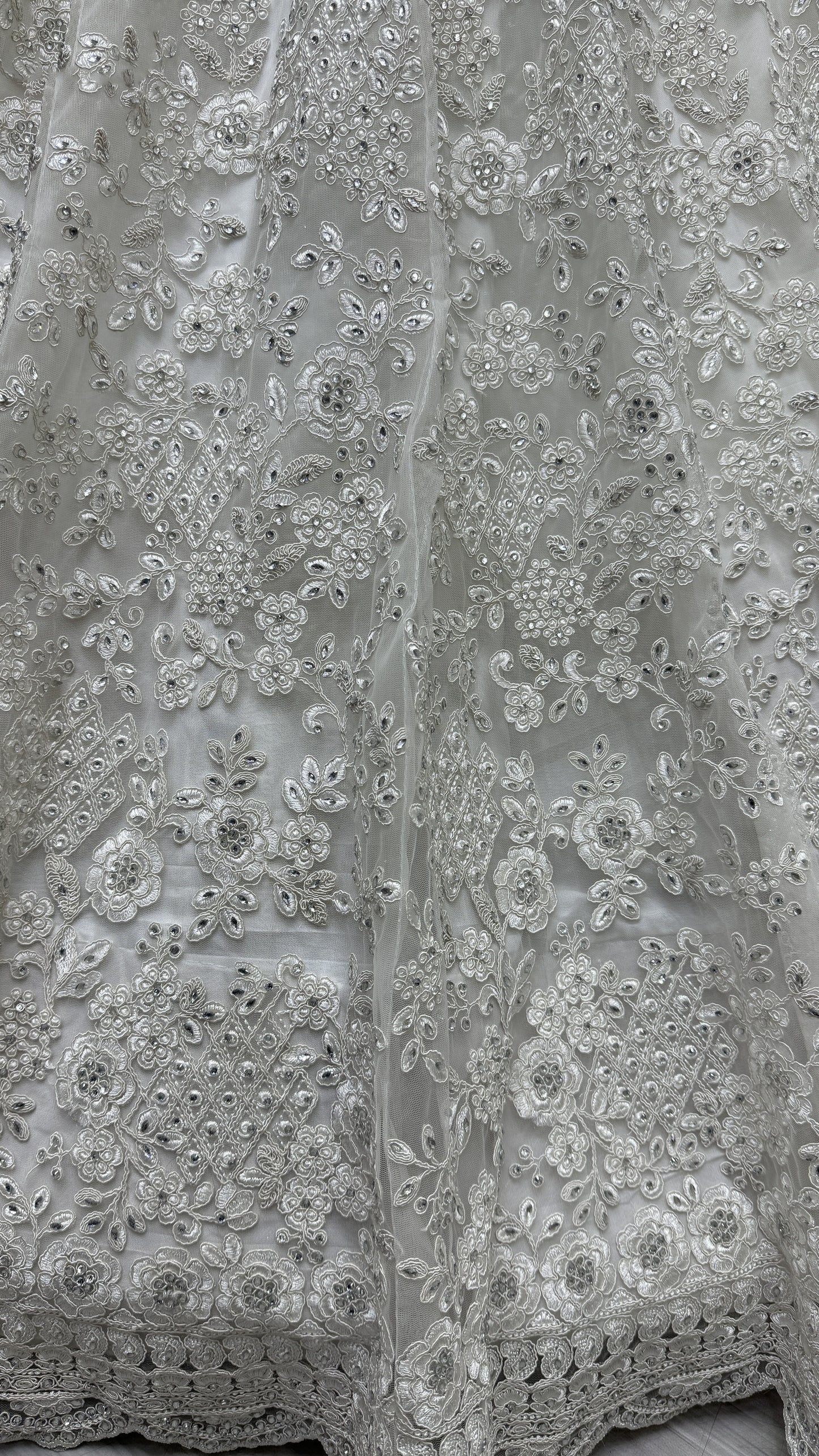 white lehenga,plus size available,Comfort Fit,Premium Fabric,Express Delivery.