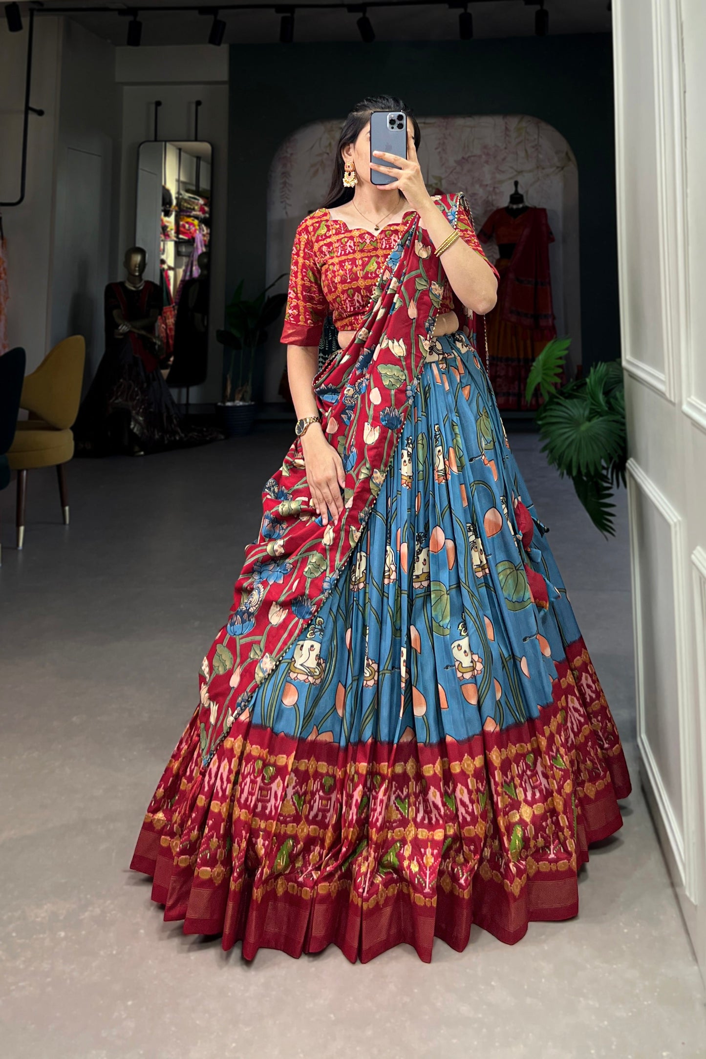 sky blue lehenga,plus size available,Comfort Fit,Premium Fabric,Express Delivery.