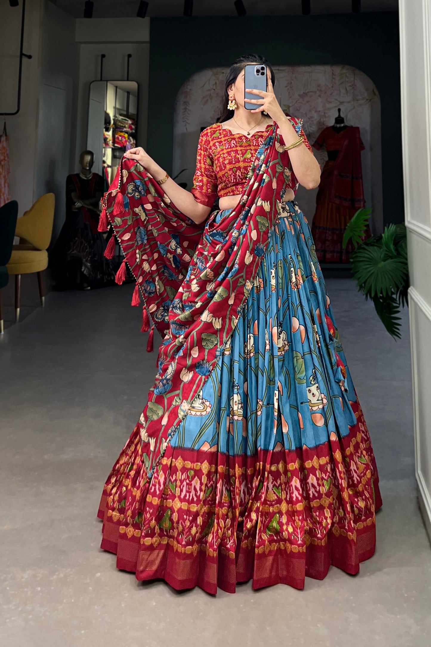 sky blue lehenga,plus size available,Comfort Fit,Premium Fabric,Express Delivery.