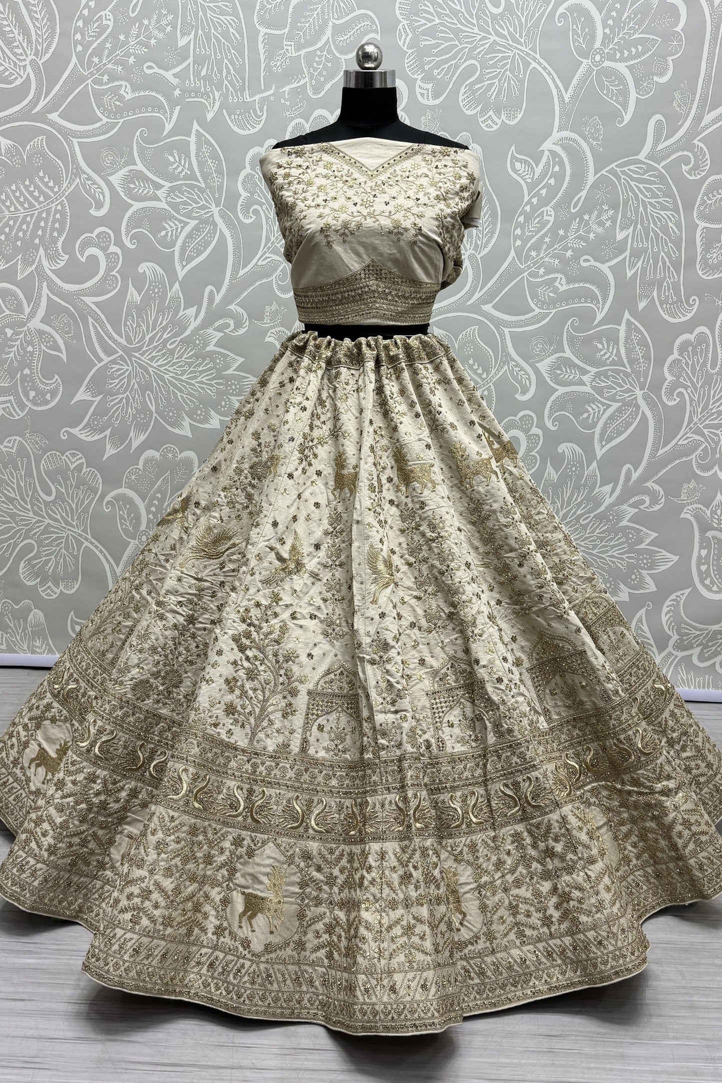 white lehenga,plus size available,Comfort Fit,Premium Fabric,Express Delivery.