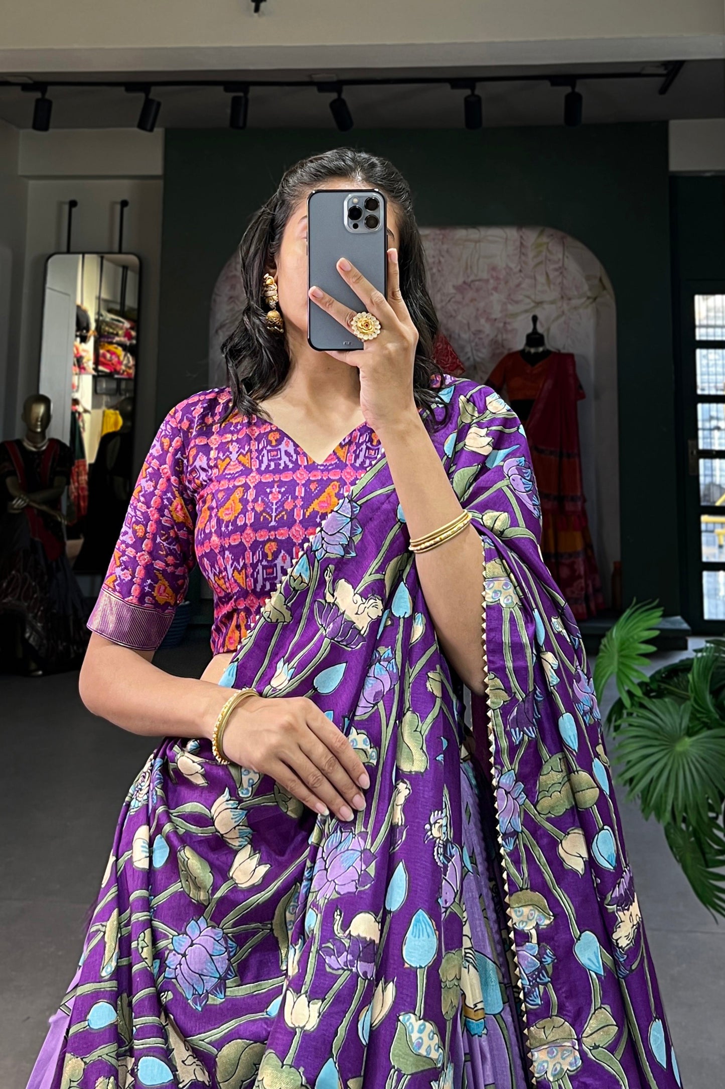 purple lehenga,plus size available,Comfort Fit,Premium Fabric,Express Delivery.
